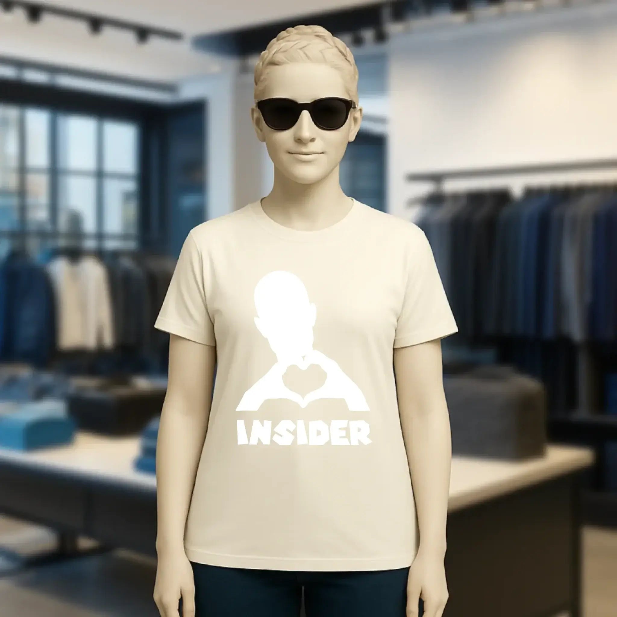 Keine Frage, ich liebe Dich auch! • Insider White • personalisierter Text • Ladies Premium T-Shirt XS-2XL aus Bio-Baumwolle für Damen • Exklusivdesign • personalisiert • Motivauswahl • personalisierbar copy