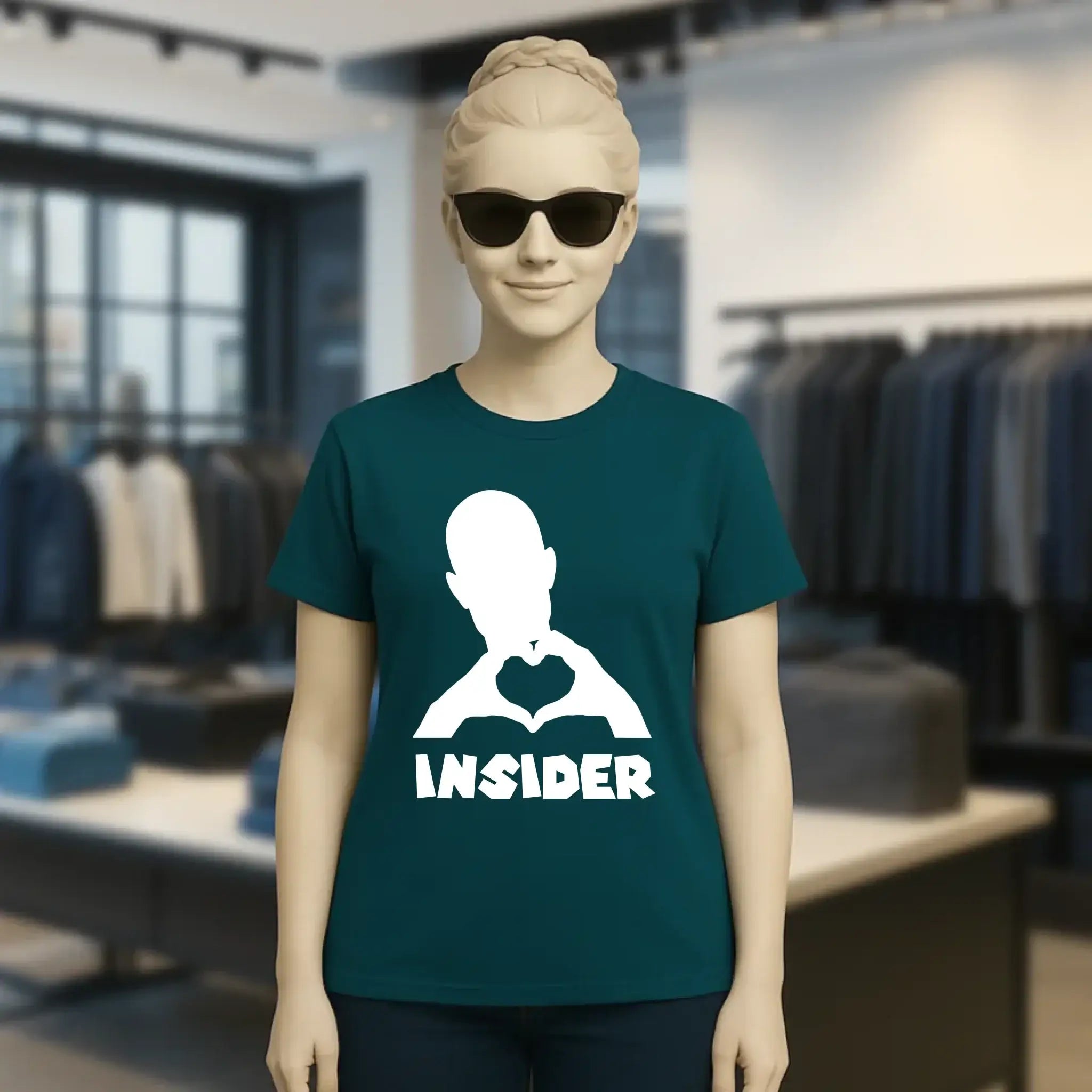 Keine Frage, ich liebe Dich auch! • Insider White • personalisierter Text • Ladies Premium T-Shirt XS-2XL aus Bio-Baumwolle für Damen • Exklusivdesign • personalisiert • Motivauswahl • personalisierbar copy