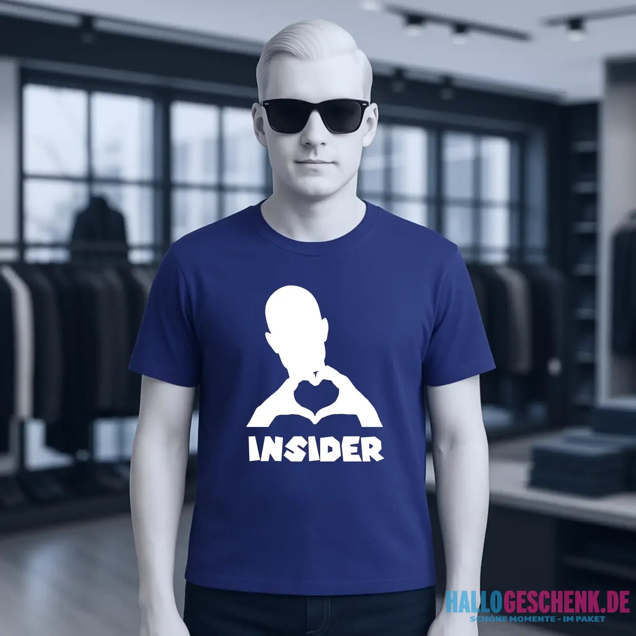 Keine Frage, ich liebe Dich auch! • Insider White • personalisierter Text • Unisex Premium T-Shirt XS-5XL aus Bio-Baumwolle für Damen & Herren • Exklusivdesign • personalisiert