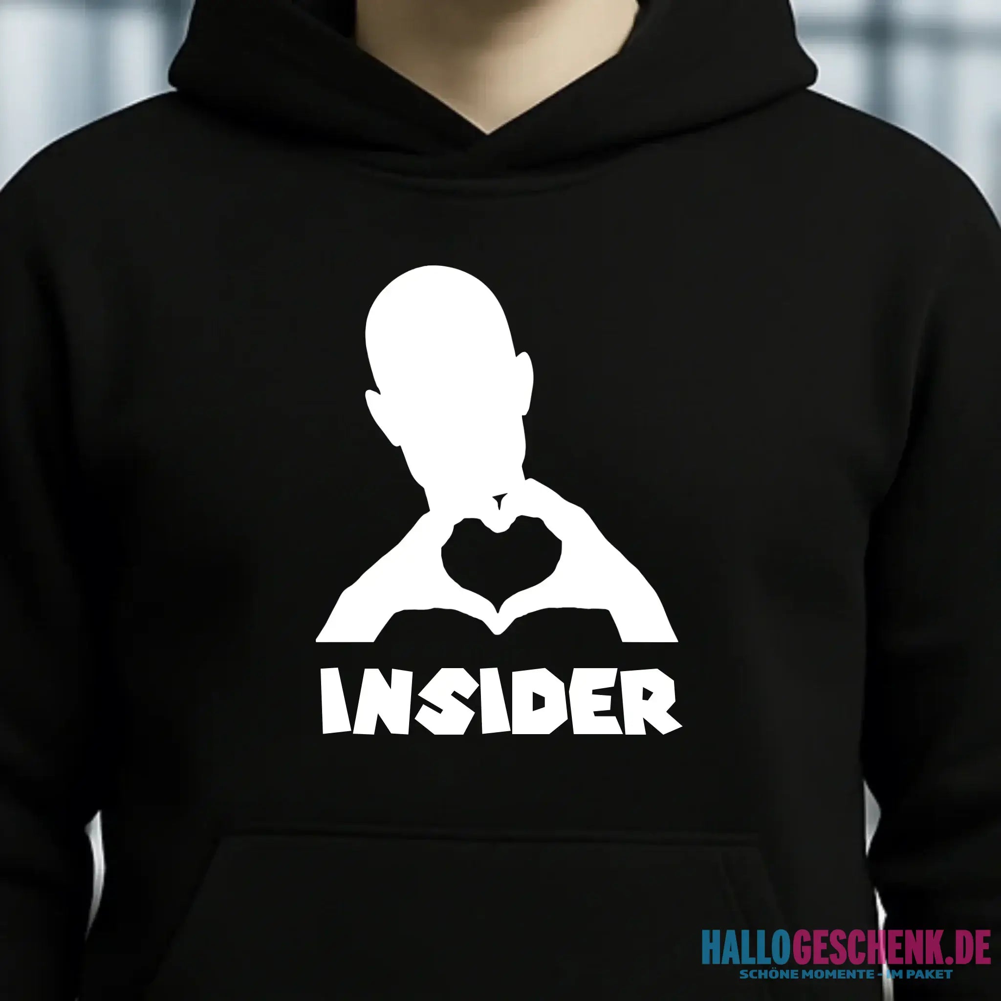 Keine Frage, ich liebe Dich auch! • Insider White • personalisierter Text • Unisex Premium Hoodie XS-5XL aus Bio-Baumwolle für Damen & Herren • Exklusivdesign • personalisiert