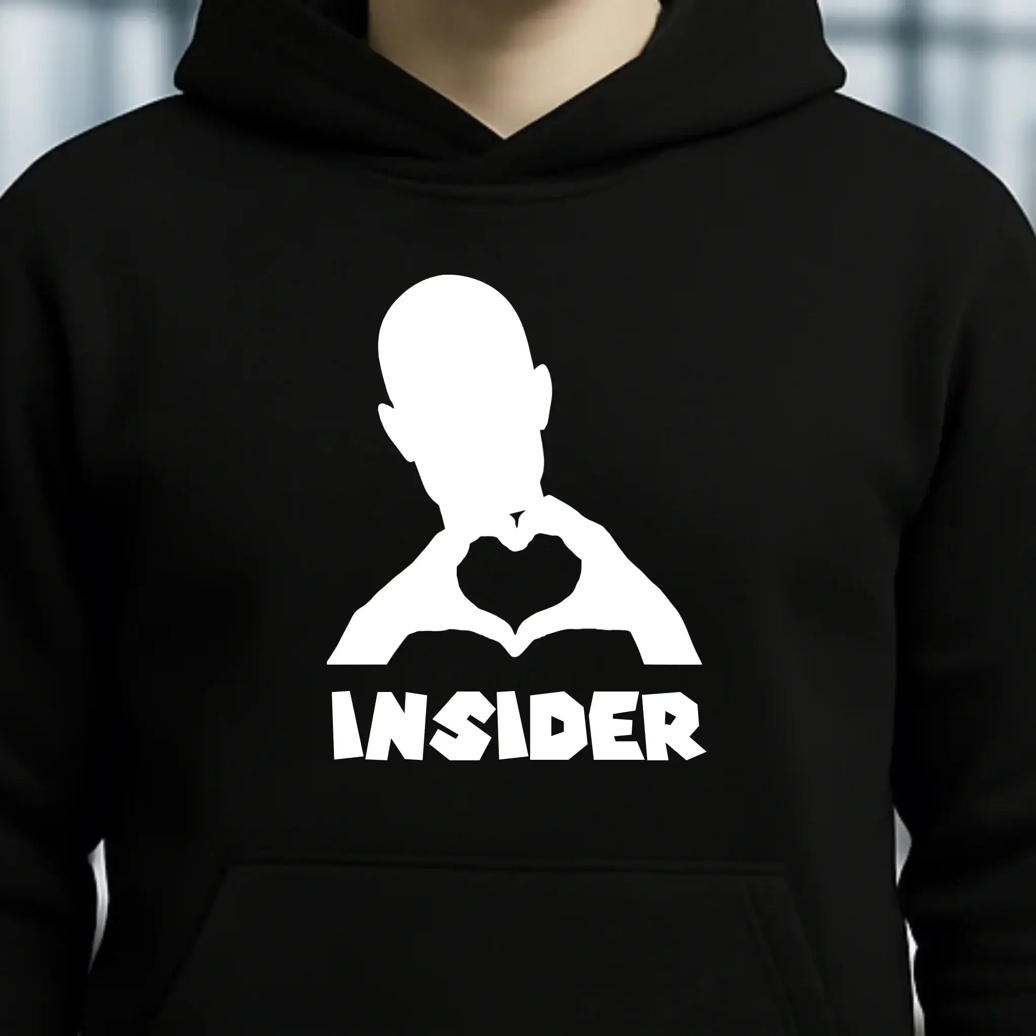 Keine Frage, ich liebe Dich auch! • Insider White • personalisierter Text • Unisex Premium Hoodie XS-5XL aus Bio-Baumwolle für Damen & Herren • Exklusivdesign • personalisiert
