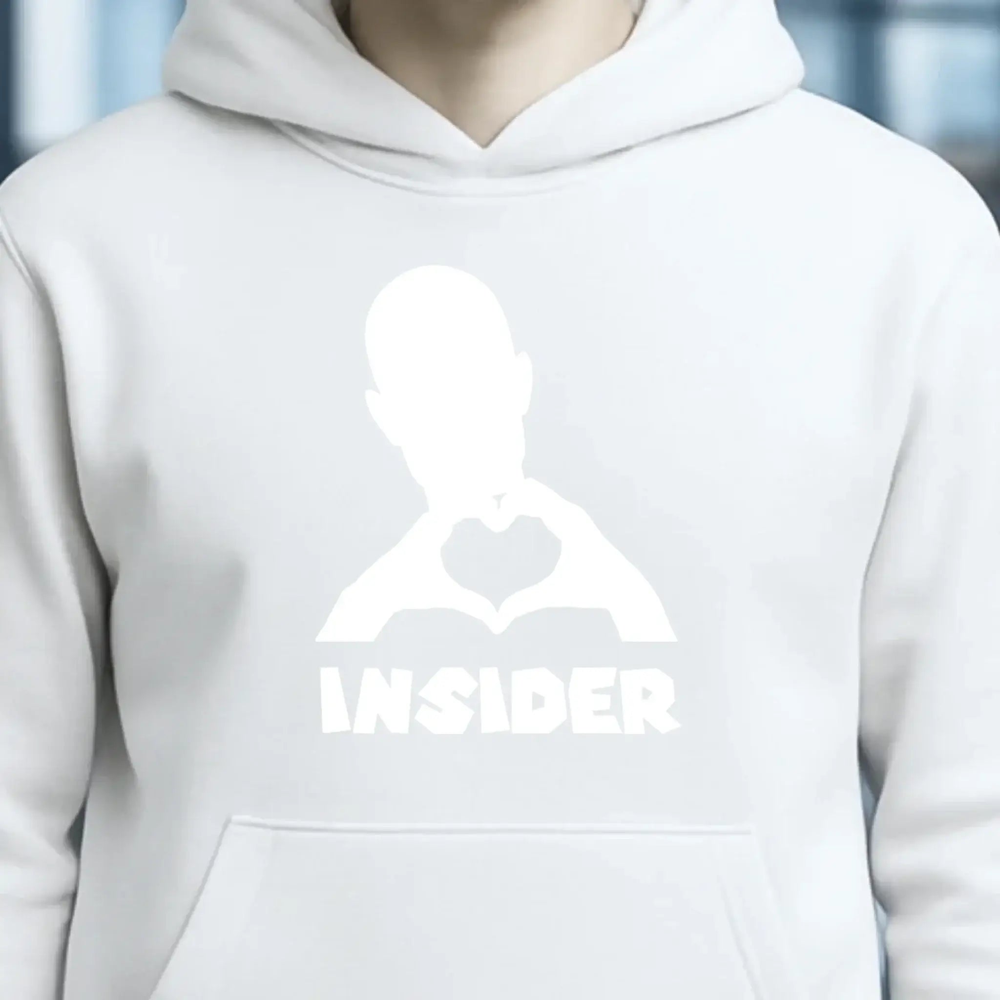 Keine Frage, ich liebe Dich auch! • Insider White • personalisierter Text • Unisex Premium Hoodie XS-5XL aus Bio-Baumwolle für Damen & Herren • Exklusivdesign • personalisiert