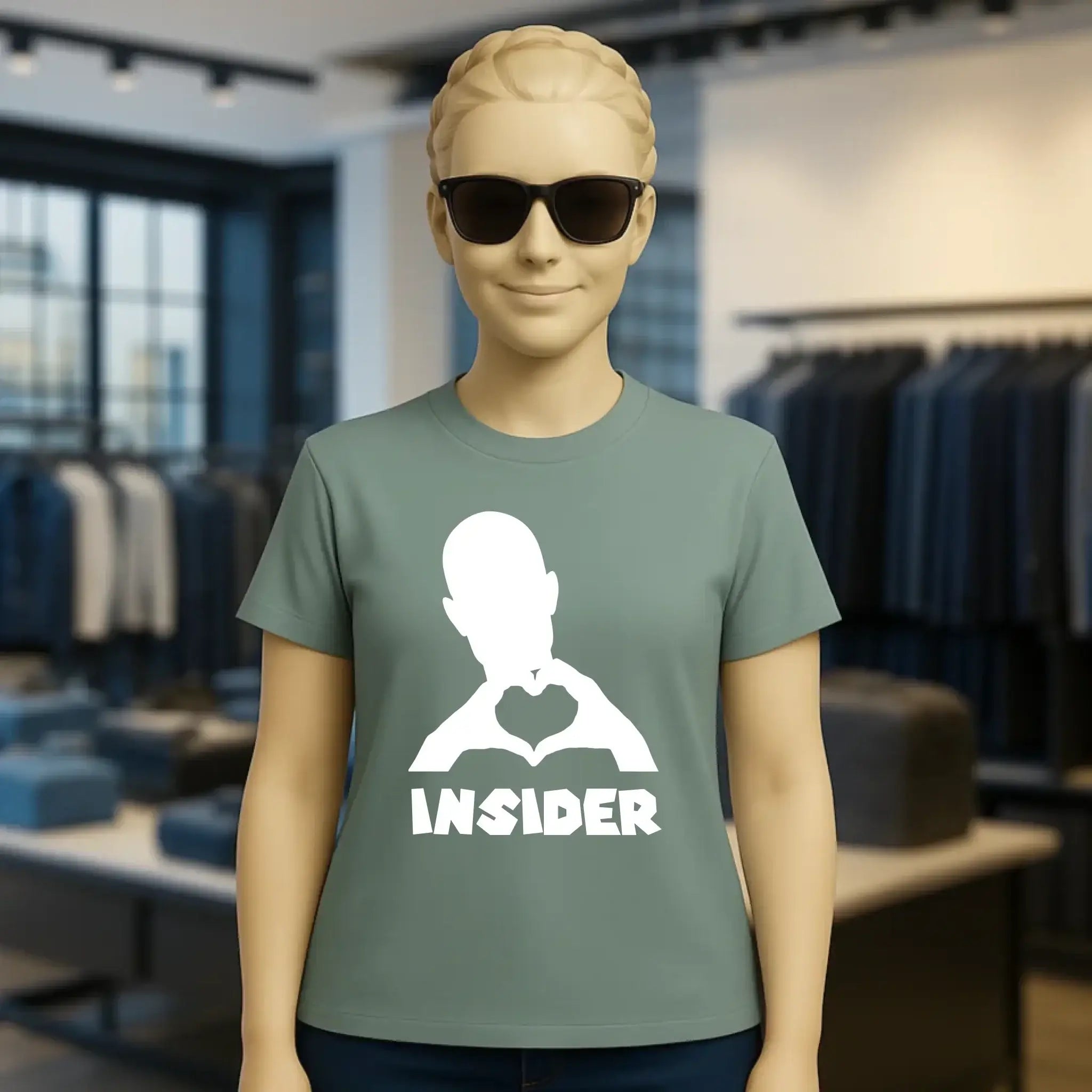 Keine Frage, ich liebe Dich auch! • Insider White • personalisierter Text • Ladies Premium T-Shirt XS-2XL aus Bio-Baumwolle für Damen • Exklusivdesign • personalisiert • Motivauswahl • personalisierbar copy