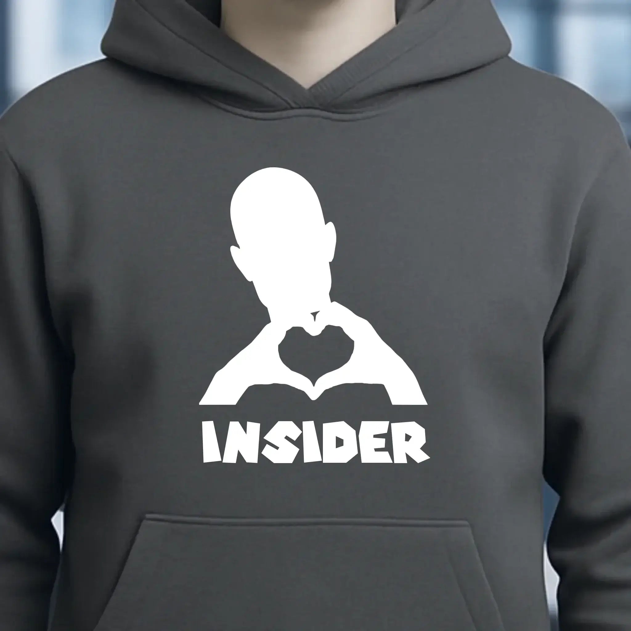 Keine Frage, ich liebe Dich auch! • Insider White • personalisierter Text • Unisex Premium Hoodie XS-5XL aus Bio-Baumwolle für Damen & Herren • Exklusivdesign • personalisiert