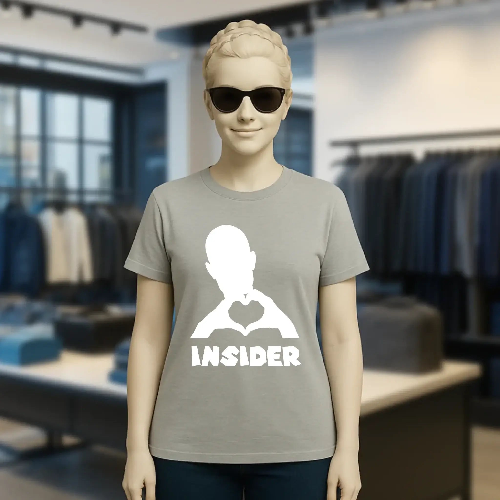 Keine Frage, ich liebe Dich auch! • Insider White • personalisierter Text • Ladies Premium T-Shirt XS-2XL aus Bio-Baumwolle für Damen • Exklusivdesign • personalisiert • Motivauswahl • personalisierbar copy