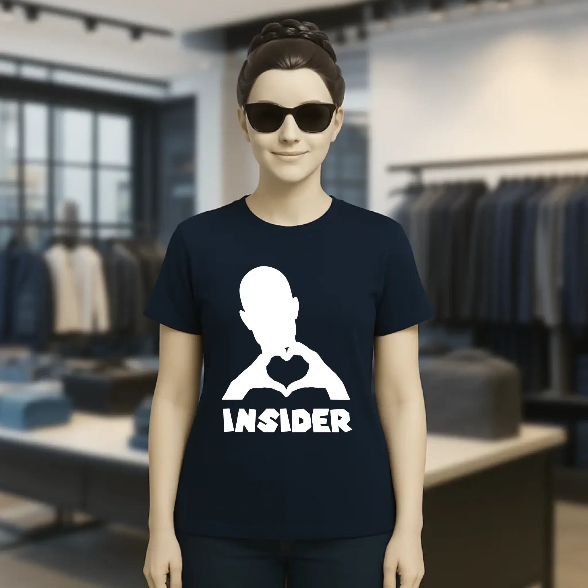 Keine Frage, ich liebe Dich auch! • Insider White • personalisierter Text • Ladies Premium T-Shirt XS-2XL aus Bio-Baumwolle für Damen • Exklusivdesign • personalisiert • Motivauswahl • personalisierbar copy