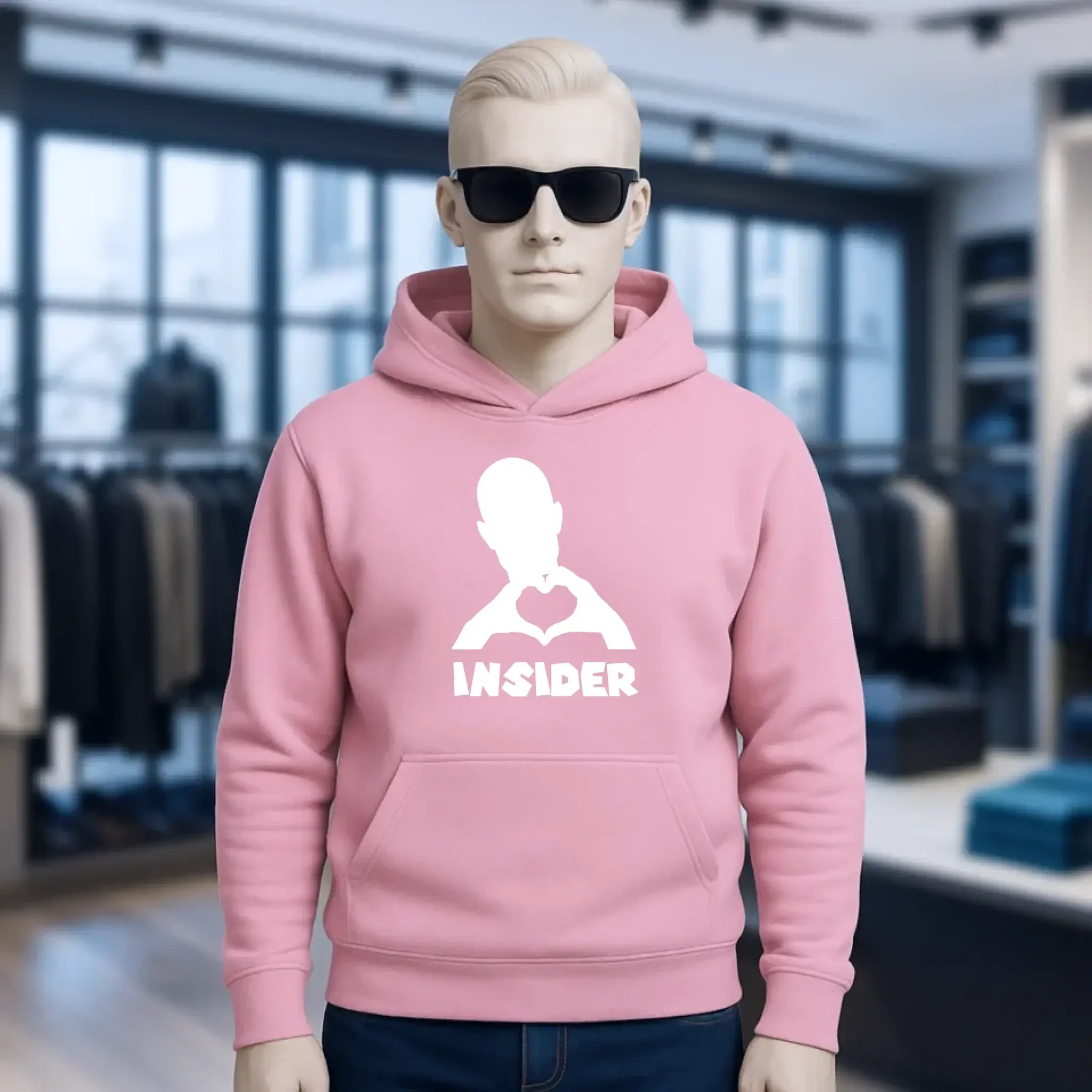 Keine Frage, ich liebe Dich auch! • Insider White • personalisierter Text • Unisex Premium Hoodie XS-5XL aus Bio-Baumwolle für Damen & Herren • Exklusivdesign • personalisiert