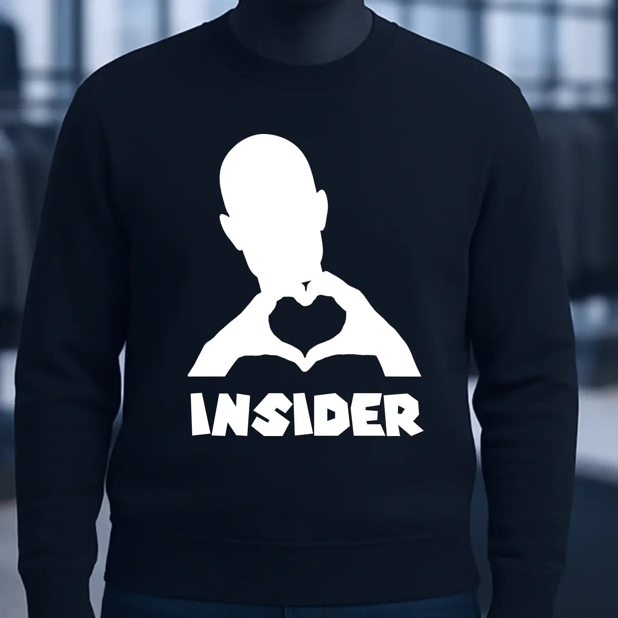 Keine Frage, ich liebe Dich auch! • Insider White • Unisex Sweatshirt Bio-Baumwolle in 4 Farben XS-3XL • personalisiert