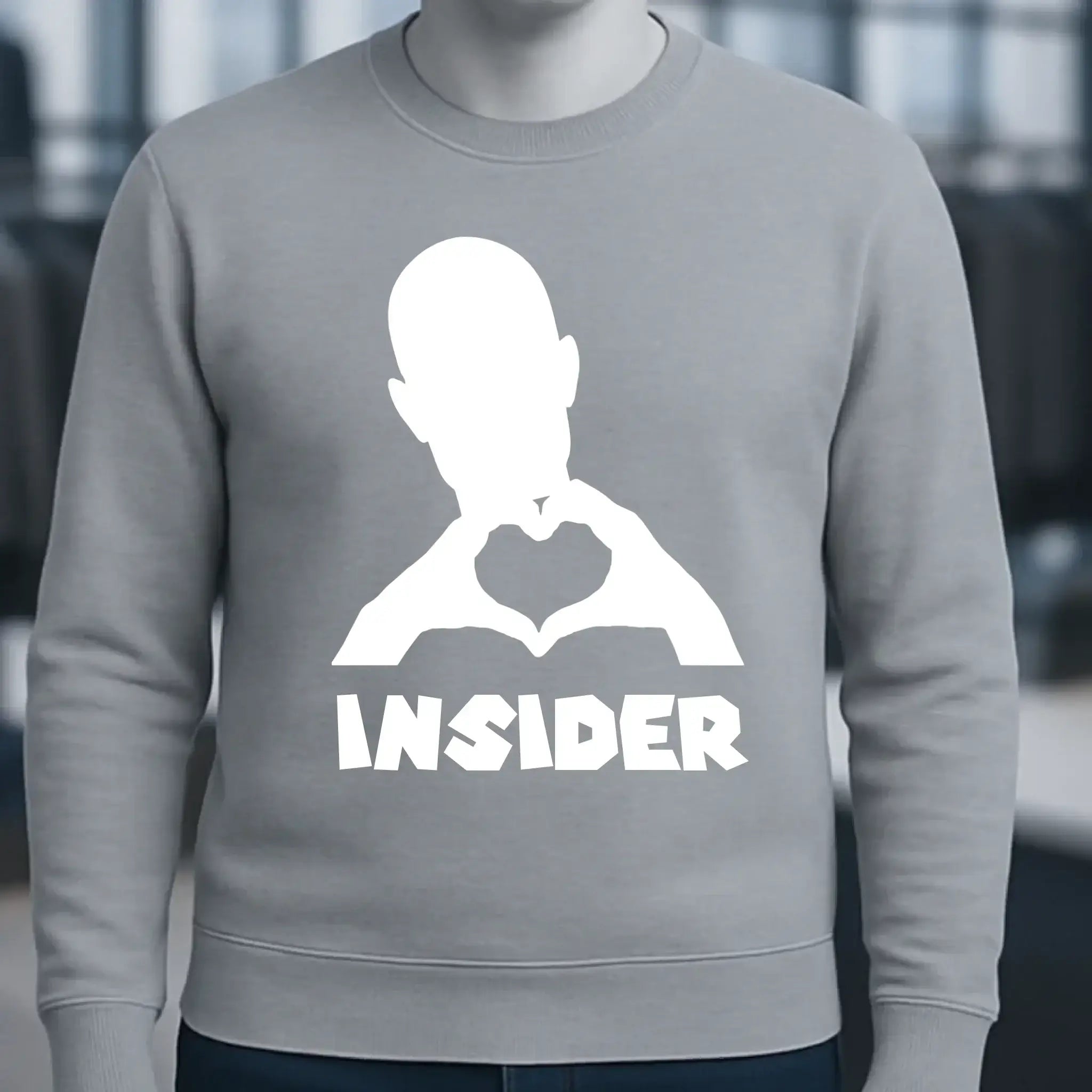 Keine Frage, ich liebe Dich auch! • Insider White • Unisex Sweatshirt Bio-Baumwolle in 4 Farben XS-3XL • personalisiert