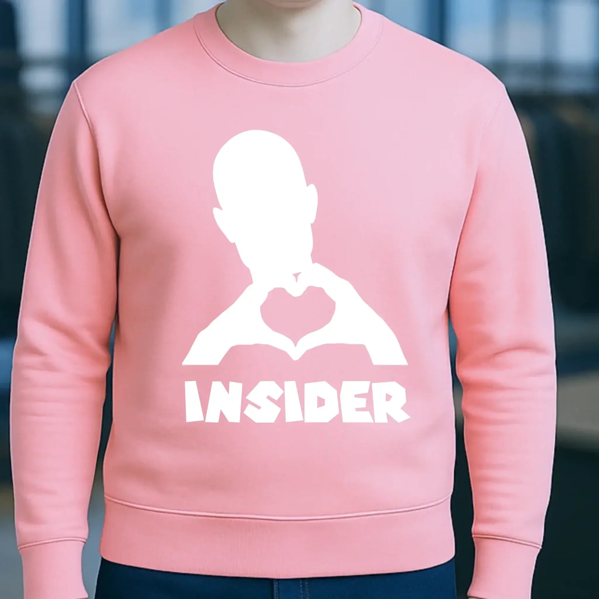 Keine Frage, ich liebe Dich auch! • Insider White • Unisex Sweatshirt Bio-Baumwolle in 4 Farben XS-3XL • personalisiert
