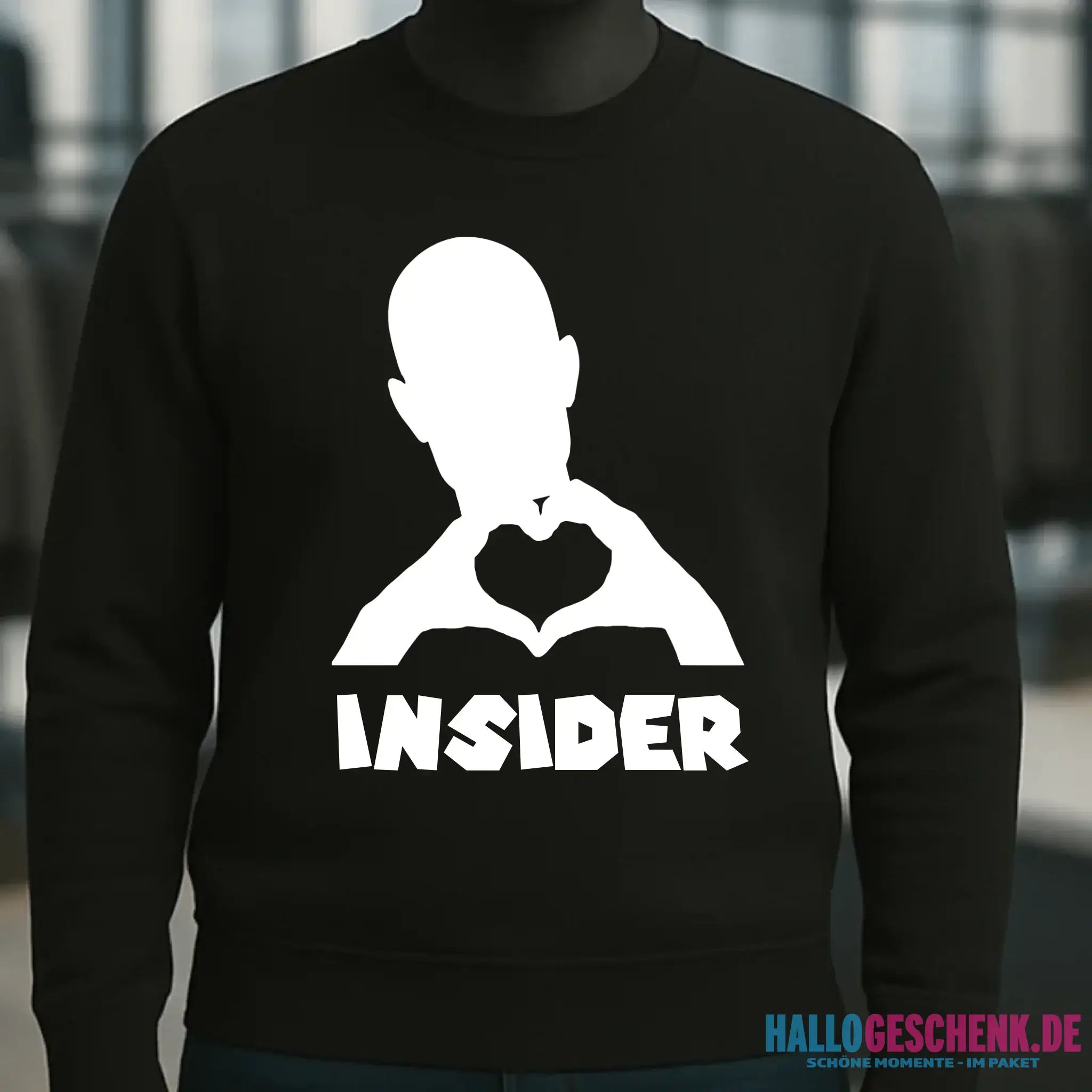Keine Frage, ich liebe Dich auch! • Insider White • Unisex Sweatshirt Bio-Baumwolle in 4 Farben XS-3XL • personalisiert