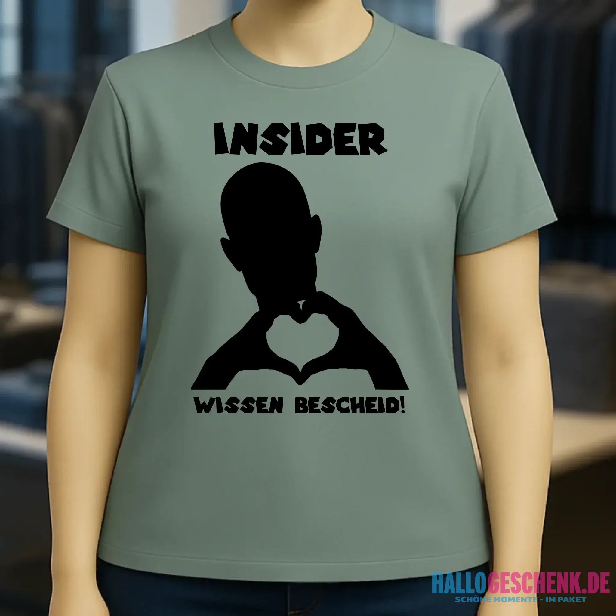 Keine Frage, ich liebe Dich auch! • personalisierbarer / personalisierter Text • Ladies Premium T-Shirt XS-2XL aus Bio-Baumwolle für Damen • Exklusivdesign • personalisiert • Motivauswahl • personalisierbar