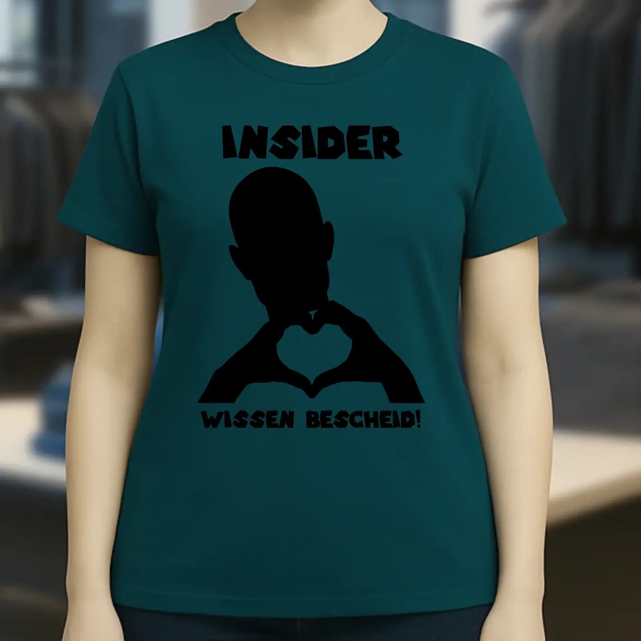 Keine Frage, ich liebe Dich auch! • personalisierbarer / personalisierter Text • Ladies Premium T-Shirt XS-2XL aus Bio-Baumwolle für Damen • Exklusivdesign • personalisiert • Motivauswahl • personalisierbar