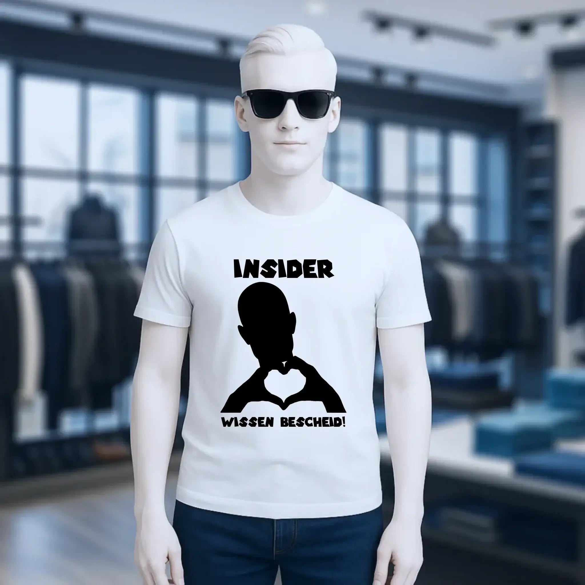 Keine Frage, ich liebe Dich auch! • personalisierbarer / personalisierter Text • Unisex Premium T-Shirt XS-5XL aus Bio-Baumwolle für Damen & Herren • Exklusivdesign • personalisiert