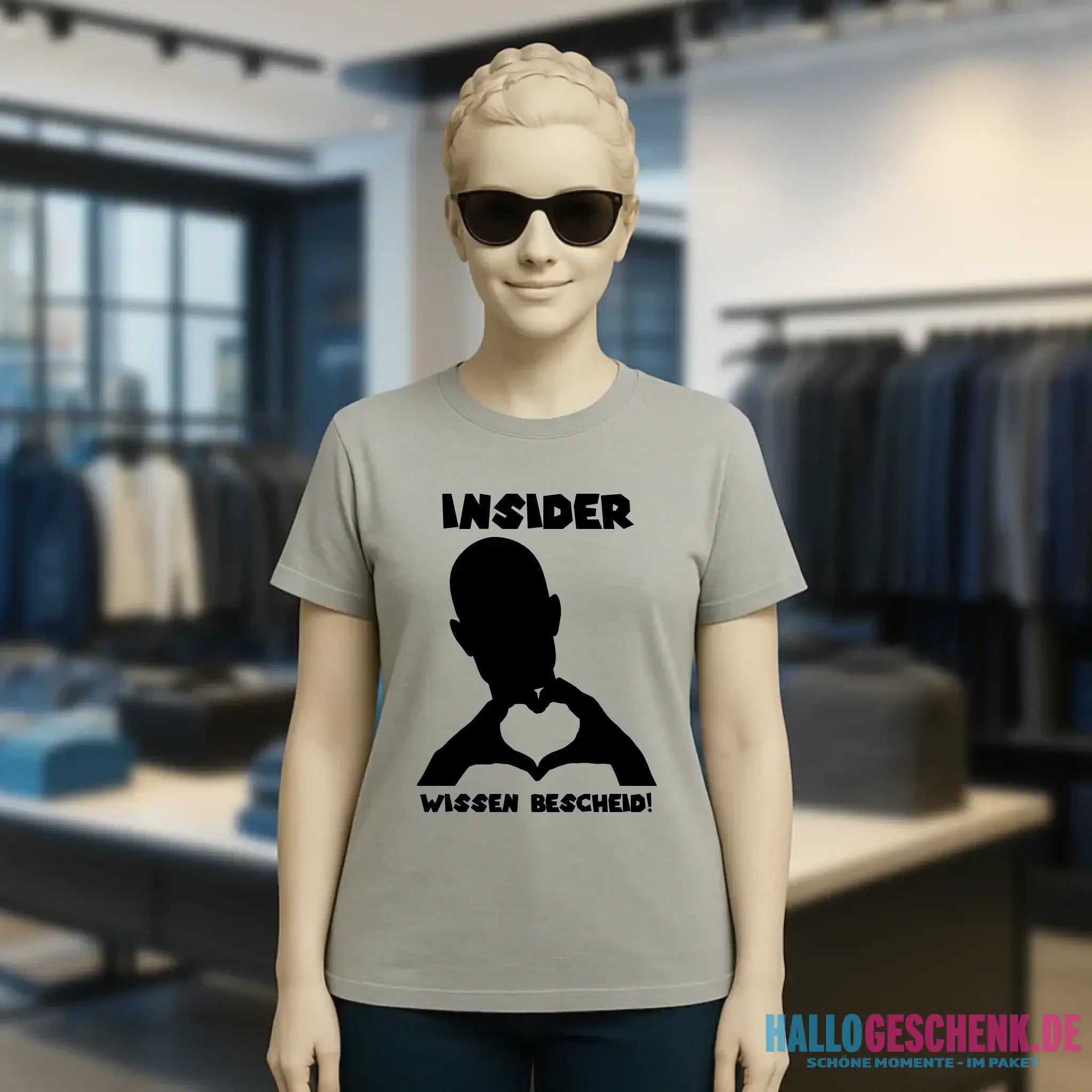 Keine Frage, ich liebe Dich auch! • personalisierbarer / personalisierter Text • Ladies Premium T-Shirt XS-2XL aus Bio-Baumwolle für Damen • Exklusivdesign • personalisiert • Motivauswahl • personalisierbar