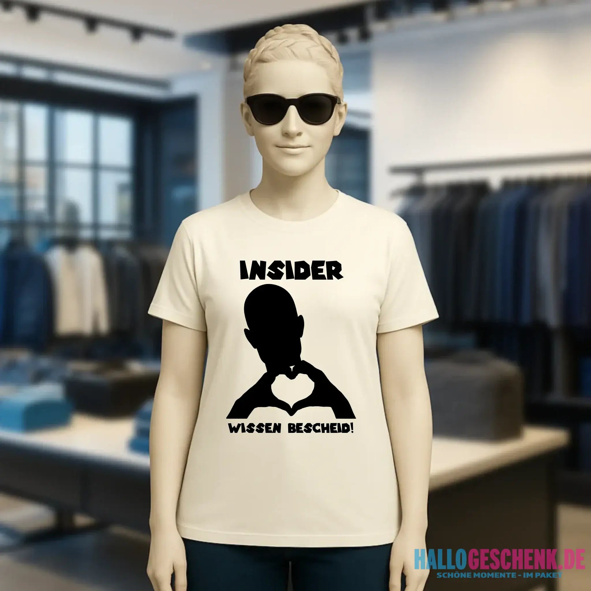 Keine Frage, ich liebe Dich auch! • personalisierbarer / personalisierter Text • Ladies Premium T-Shirt XS-2XL aus Bio-Baumwolle für Damen • Exklusivdesign • personalisiert • Motivauswahl • personalisierbar