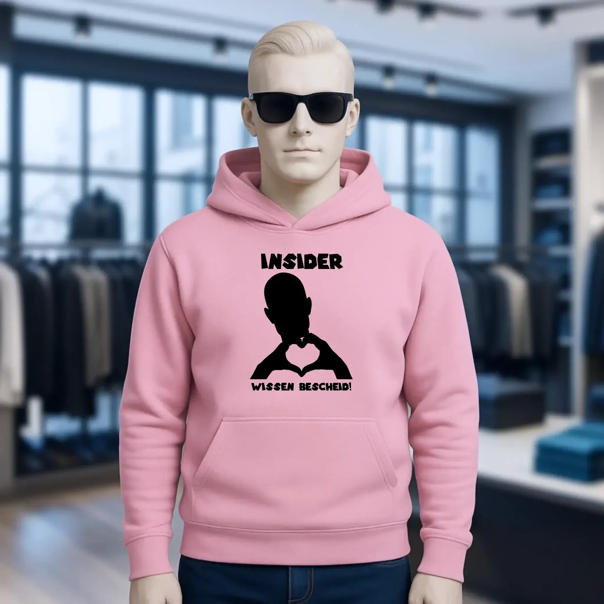 Keine Frage, ich liebe Dich auch! • personalisierter Text • Unisex Premium Hoodie XS-5XL aus Bio-Baumwolle für Damen & Herren • Exklusivdesign • personalisiert