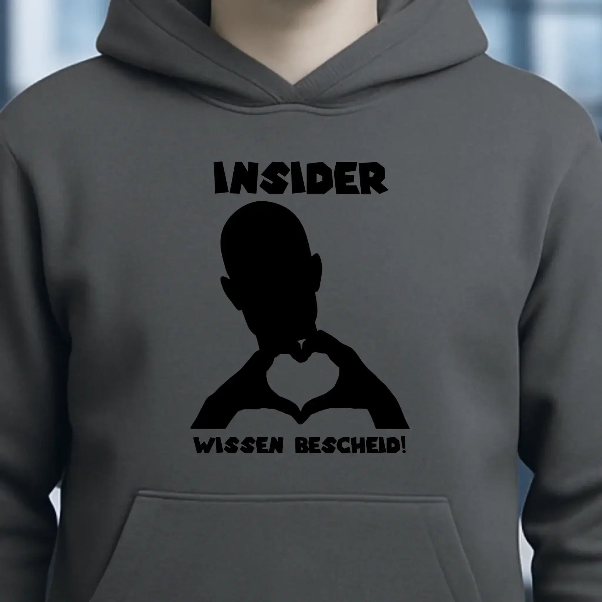 Keine Frage, ich liebe Dich auch! • personalisierter Text • Unisex Premium Hoodie XS-5XL aus Bio-Baumwolle für Damen & Herren • Exklusivdesign • personalisiert