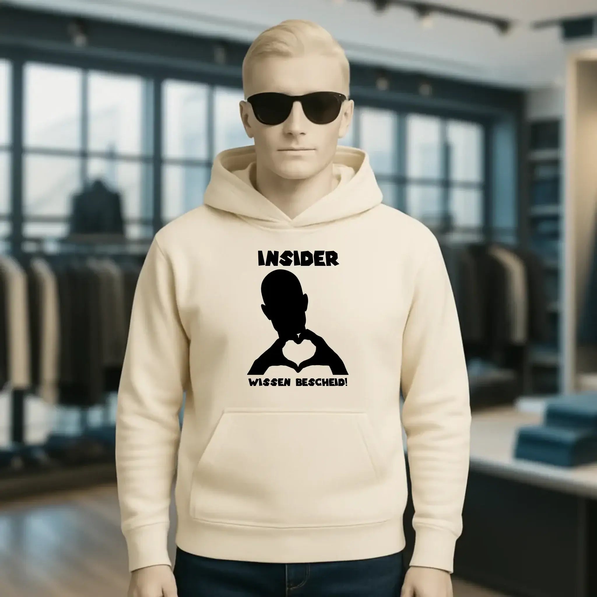 Keine Frage, ich liebe Dich auch! • personalisierter Text • Unisex Premium Hoodie XS-5XL aus Bio-Baumwolle für Damen & Herren • Exklusivdesign • personalisiert