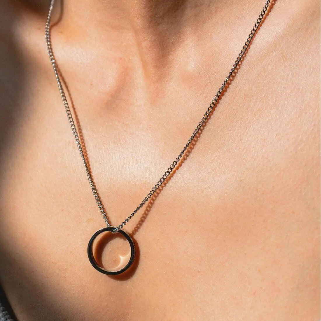 Kette mit Ring | silber | Inhale - Exhale