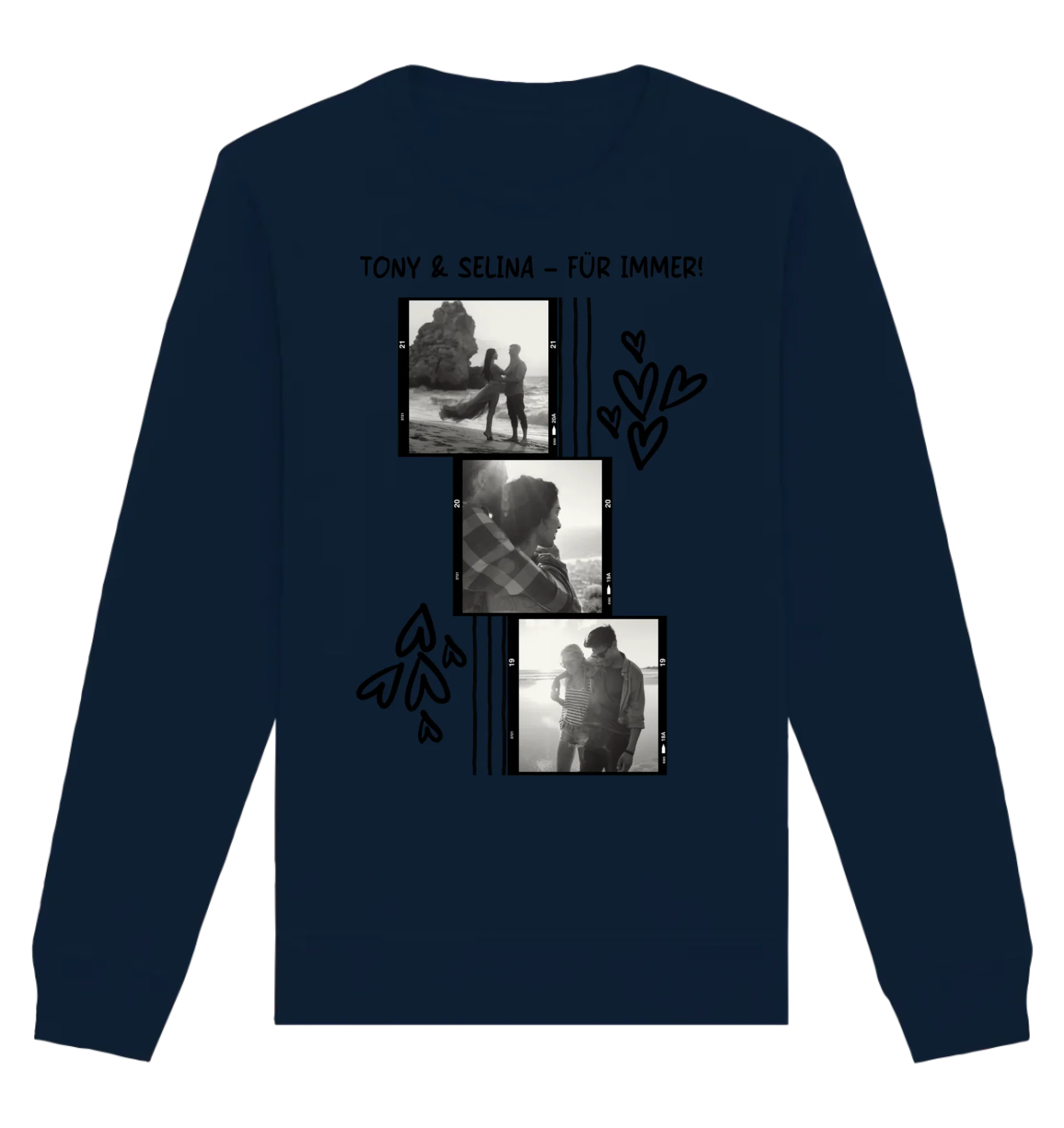 KI-Cartoon-Effekt • mehrere Artikel • ’Statement-Collection’ • Wunschtext • Mein Fotomotiv - Unisex Sweatshirt • Bio