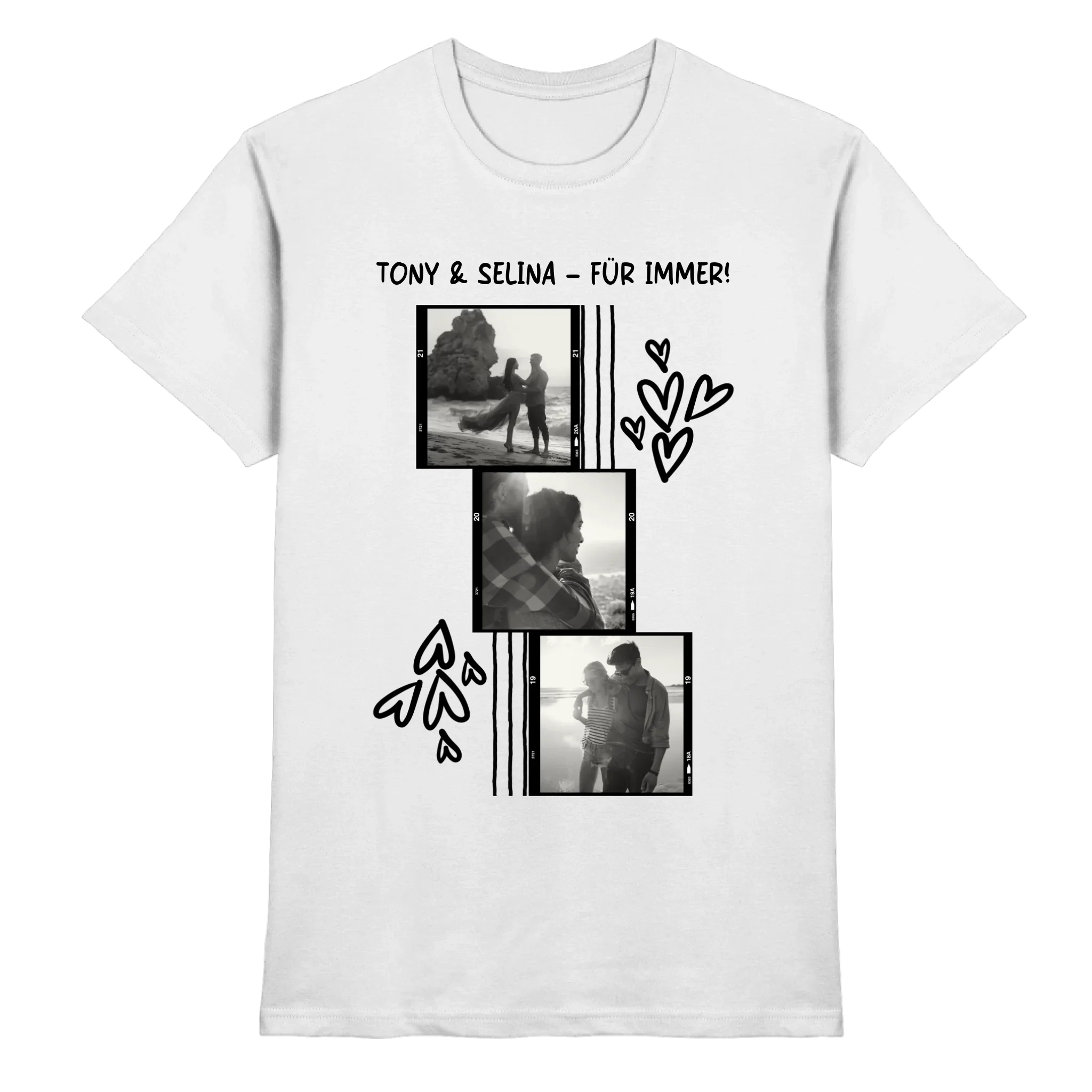 KI-Cartoon-Effekt • mehrere Artikel • ’Statement-Collection’ • Wunschtext • Mein Fotomotiv - Premium Herren T-Shirt