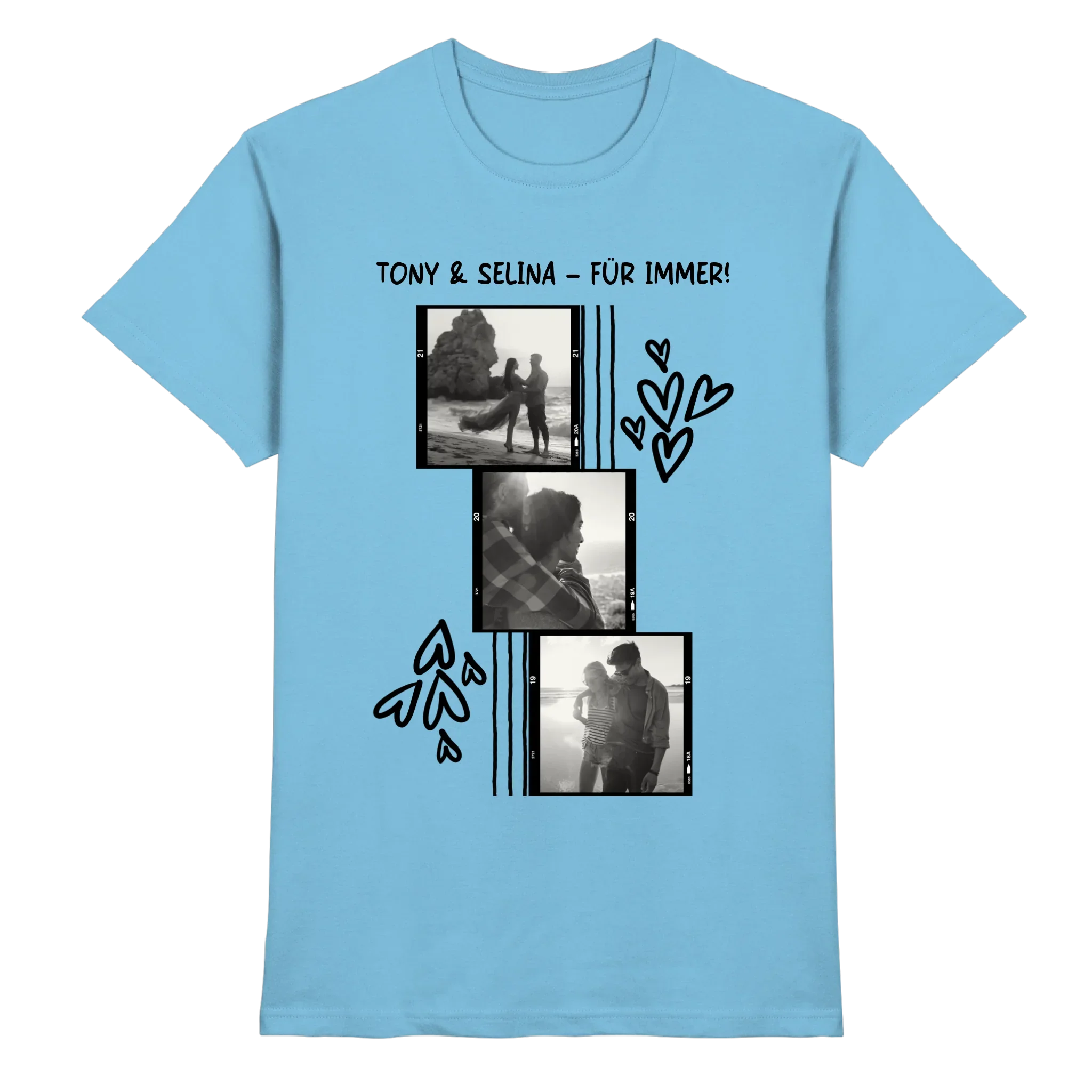 KI-Cartoon-Effekt • mehrere Artikel • ’Statement-Collection’ • Wunschtext • Mein Fotomotiv - Premium Herren T-Shirt