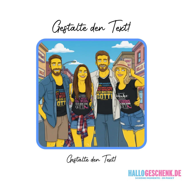 KI-Effekt: Dein Foto im Cartoon-Stil • diverse personalisierbare Artikel - KI-Effekte