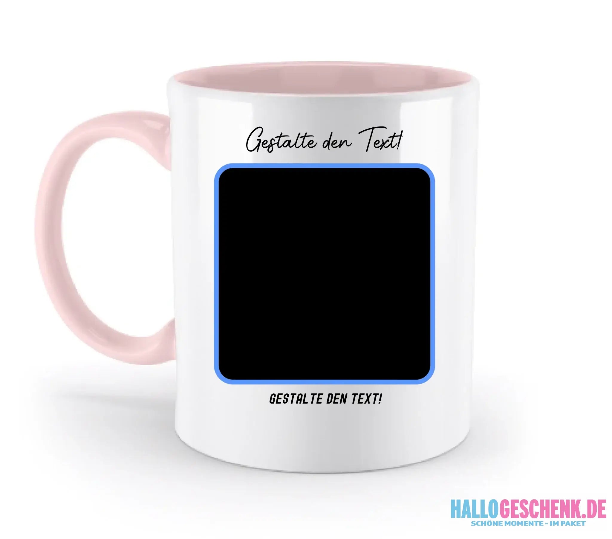 KI-Effekt: Dein Foto im Gamers-Stil • diverse personalisierbare Artikel - zweifarbige Tasse / Powder-Pink / 330ml