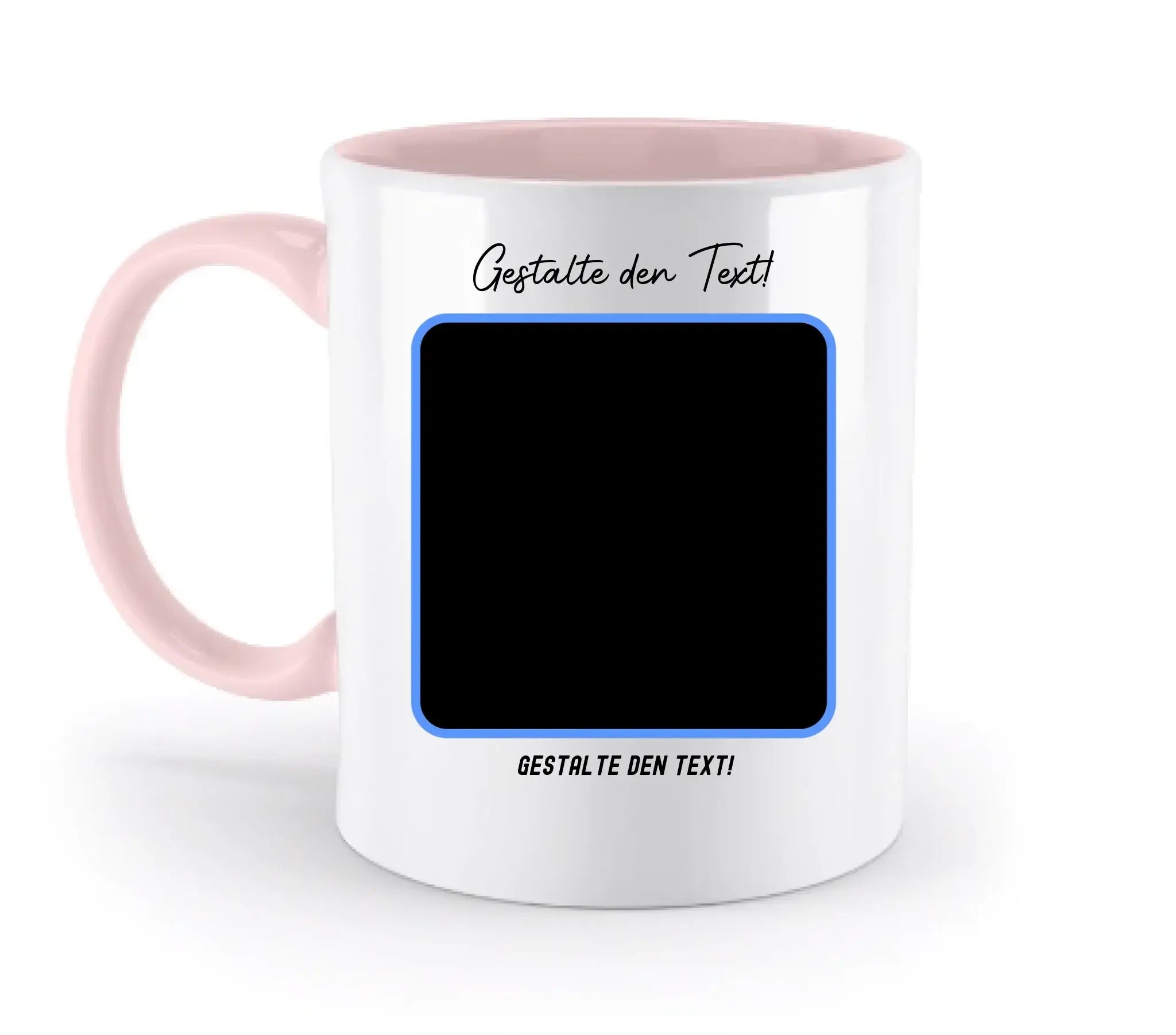 KI-Effekt: Dein Foto im Gamers-Stil • diverse personalisierbare Artikel - zweifarbige Tasse / Powder-Pink / 330ml