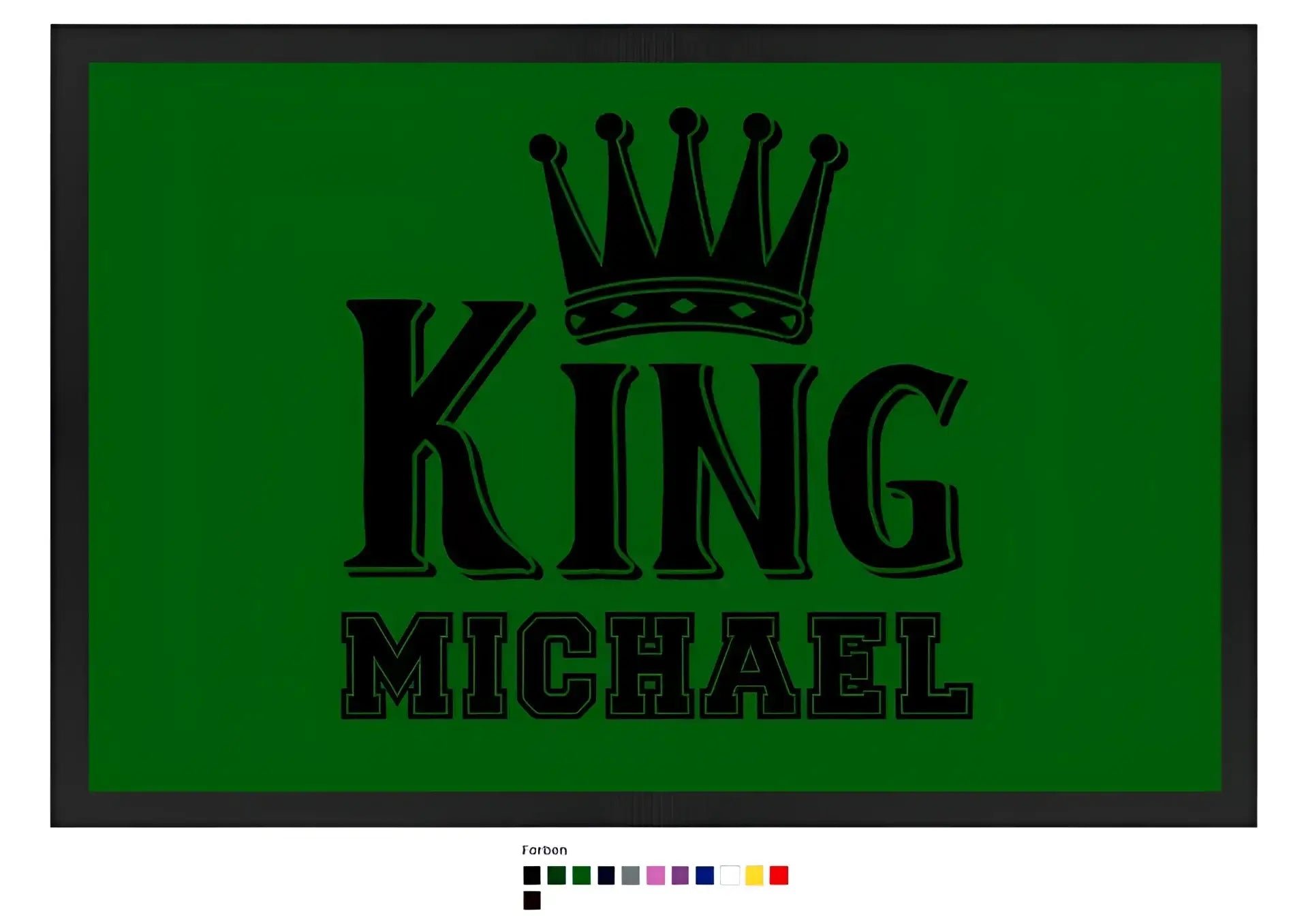 KING + WUNSCHNAME • Fußmatte • Exklusivdesign • personalisiert
