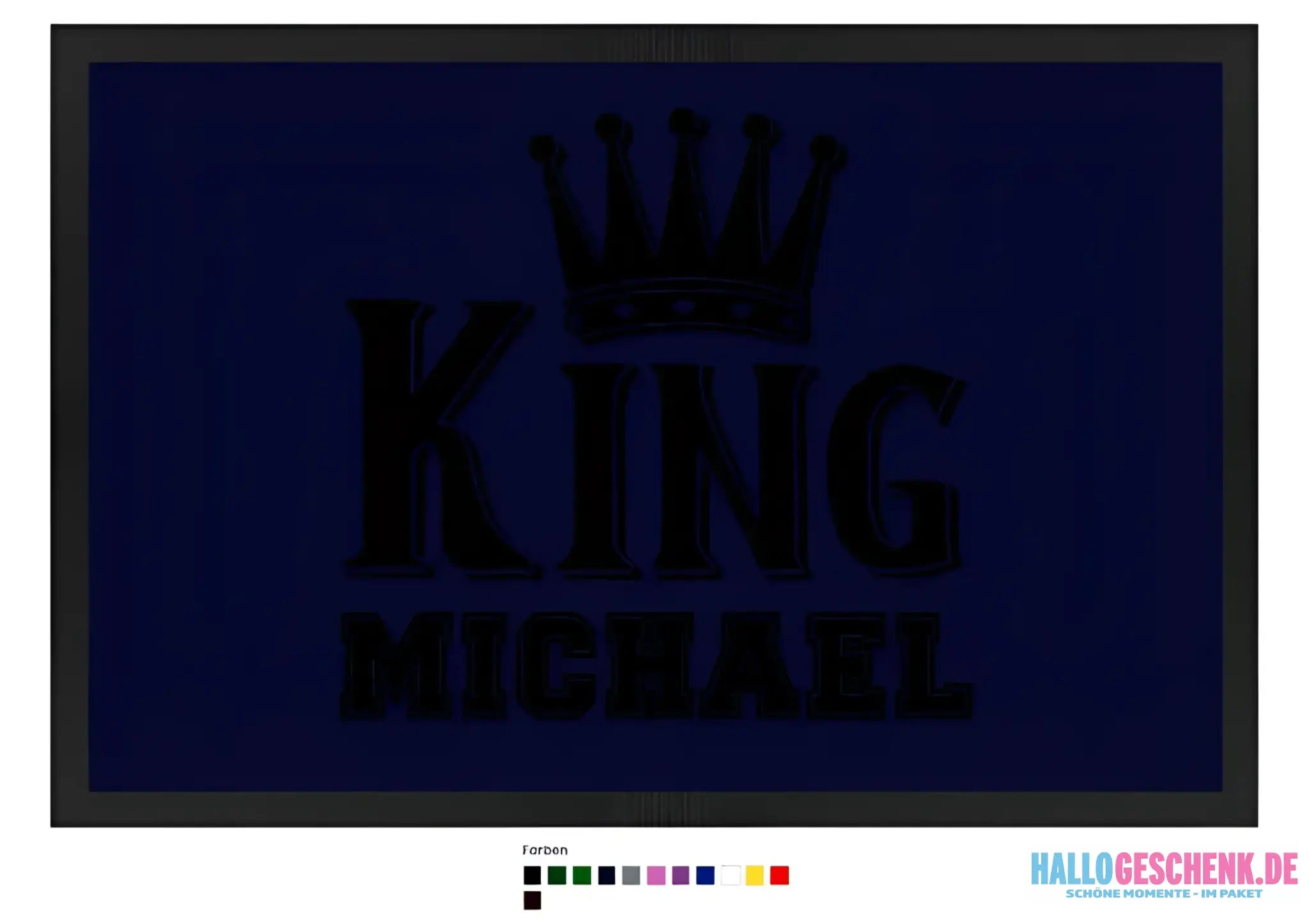 KING + WUNSCHNAME • Fußmatte • Exklusivdesign • personalisiert
