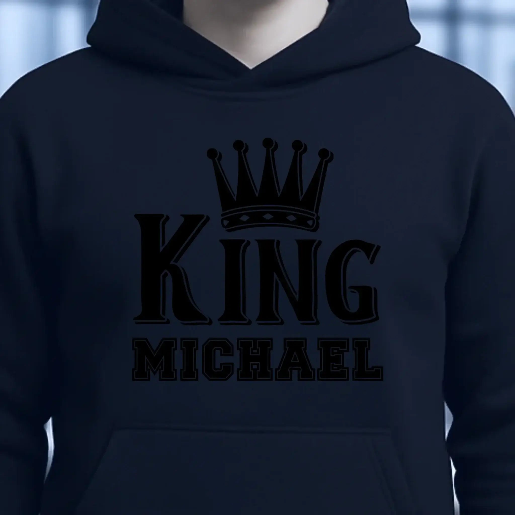 KING + WUNSCHNAME • Unisex Premium Hoodie XS-5XL aus Bio-Baumwolle für Damen & Herren • Exklusivdesign • personalisiert