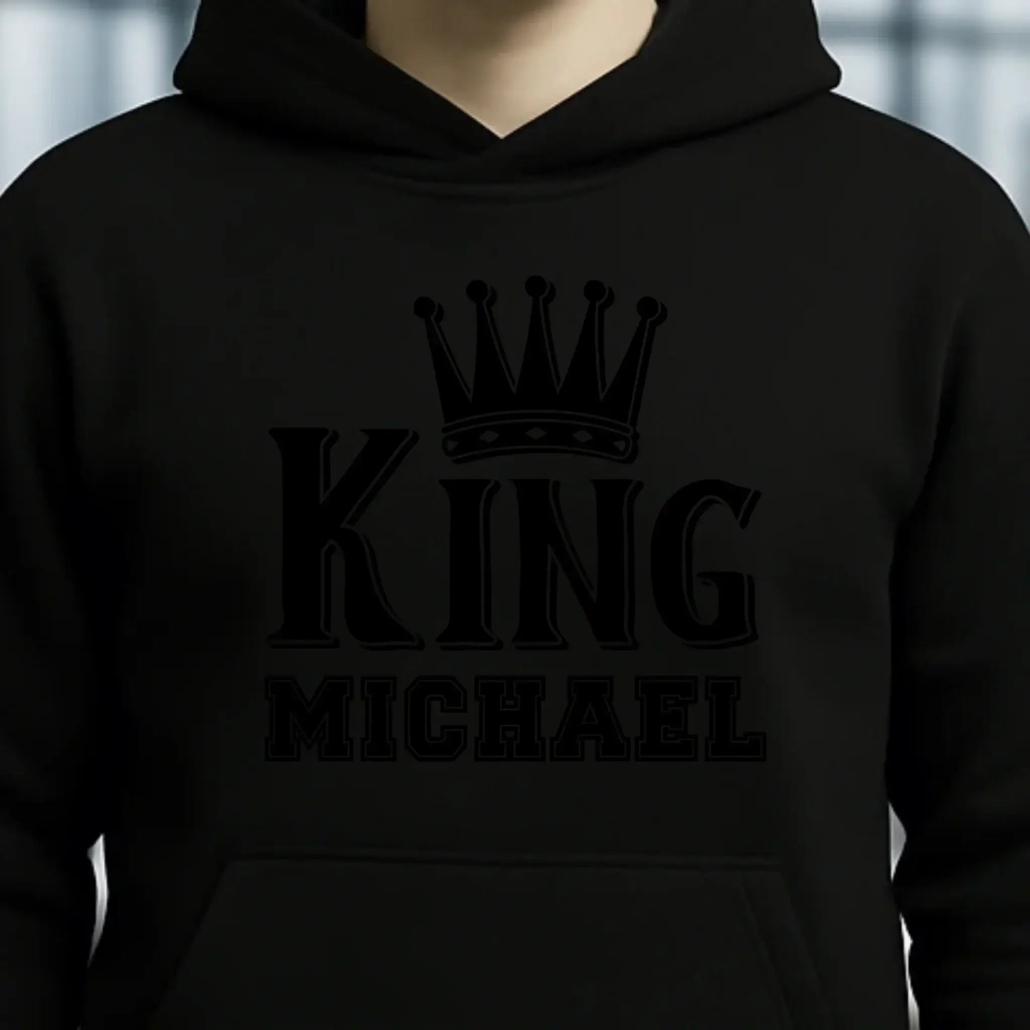 KING + WUNSCHNAME • Unisex Premium Hoodie XS-5XL aus Bio-Baumwolle für Damen & Herren • Exklusivdesign • personalisiert