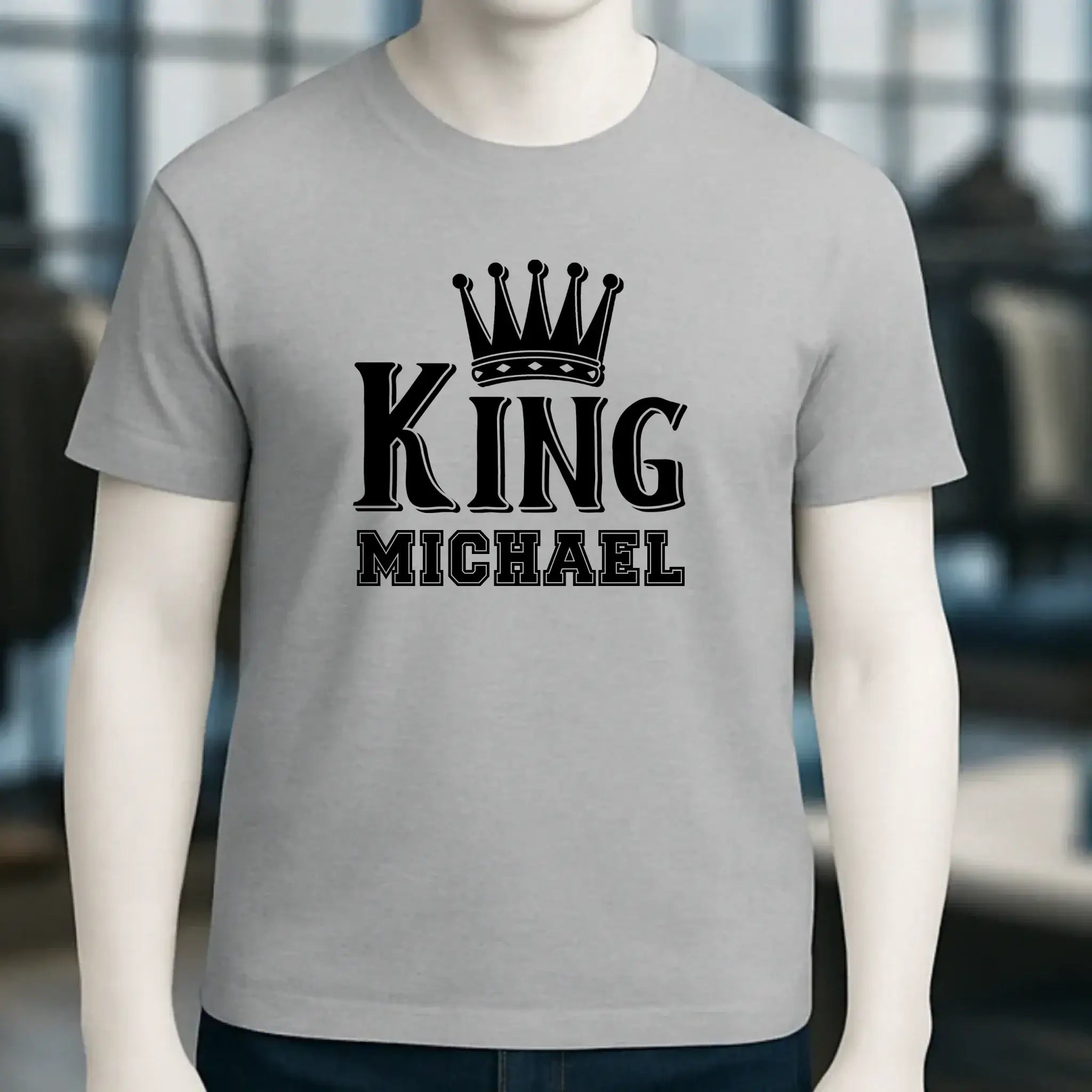 KING + WUNSCHNAME • Unisex Premium T-Shirt XS-5XL aus Bio-Baumwolle für Damen & Herren • Exklusivdesign • personalisiert