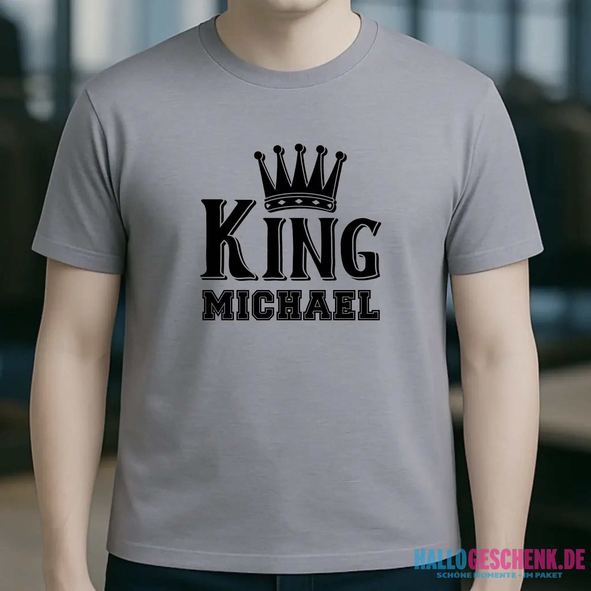 KING + WUNSCHNAME • Unisex Premium T-Shirt XS-5XL aus Bio-Baumwolle für Damen & Herren • Exklusivdesign • personalisiert