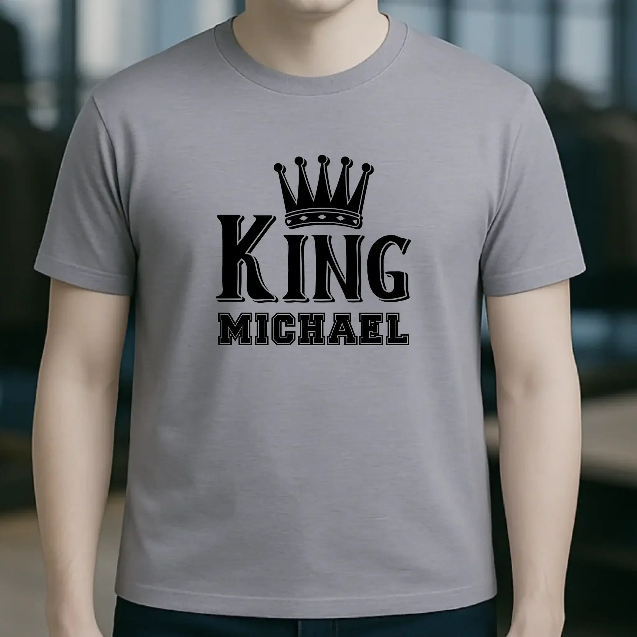 KING + WUNSCHNAME • Unisex Premium T-Shirt XS-5XL aus Bio-Baumwolle für Damen & Herren • Exklusivdesign • personalisiert