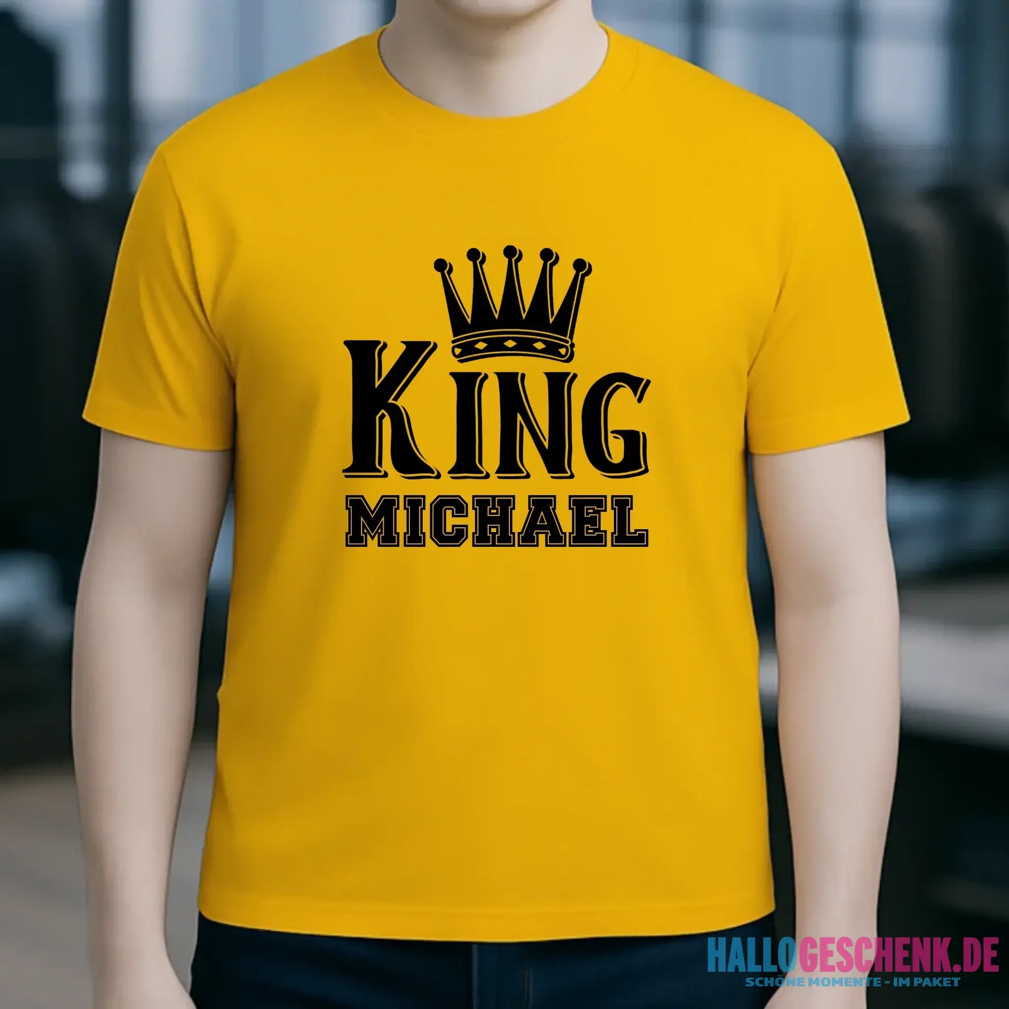 KING + WUNSCHNAME • Unisex Premium T-Shirt XS-5XL aus Bio-Baumwolle für Damen & Herren • Exklusivdesign • personalisiert