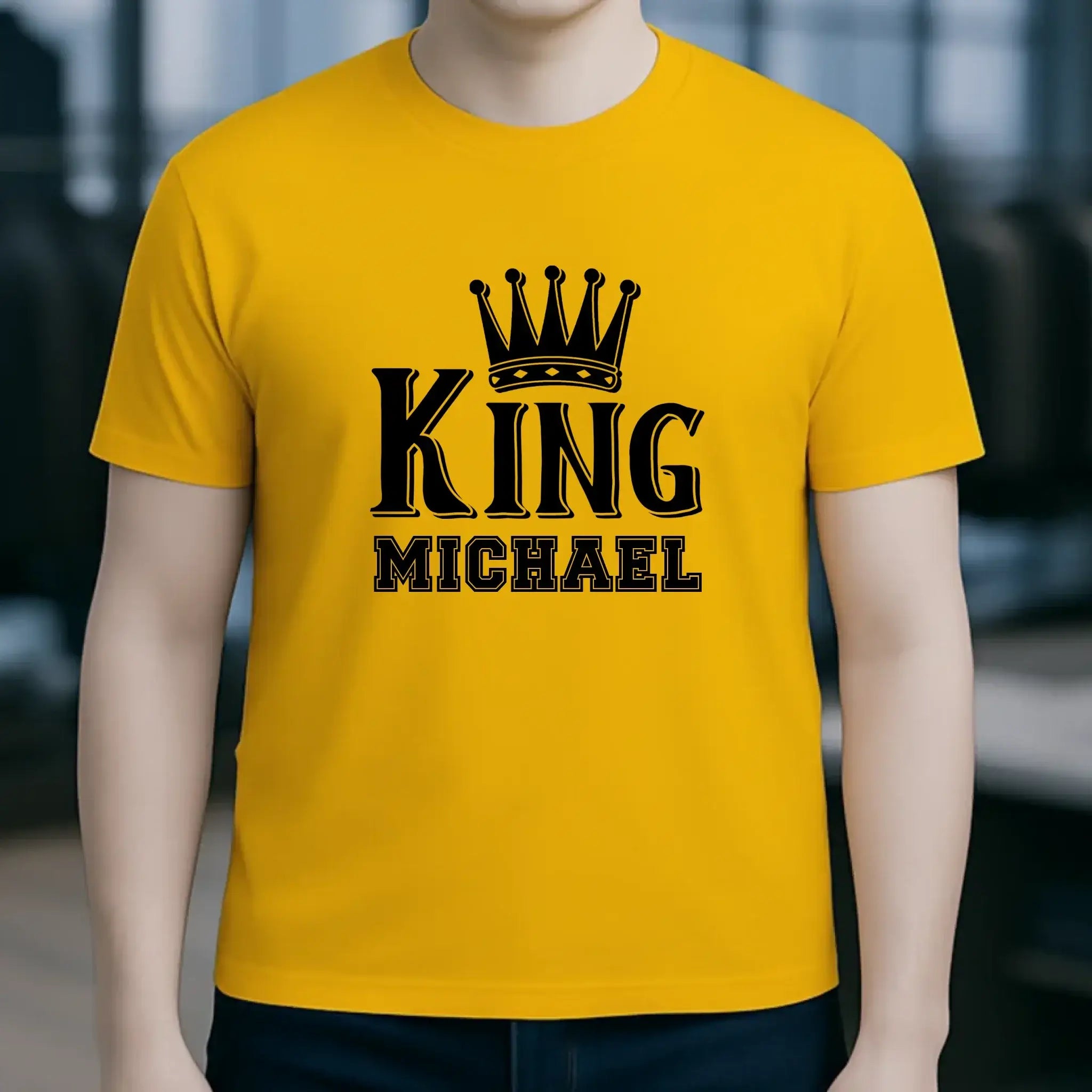 KING + WUNSCHNAME • Unisex Premium T-Shirt XS-5XL aus Bio-Baumwolle für Damen & Herren • Exklusivdesign • personalisiert