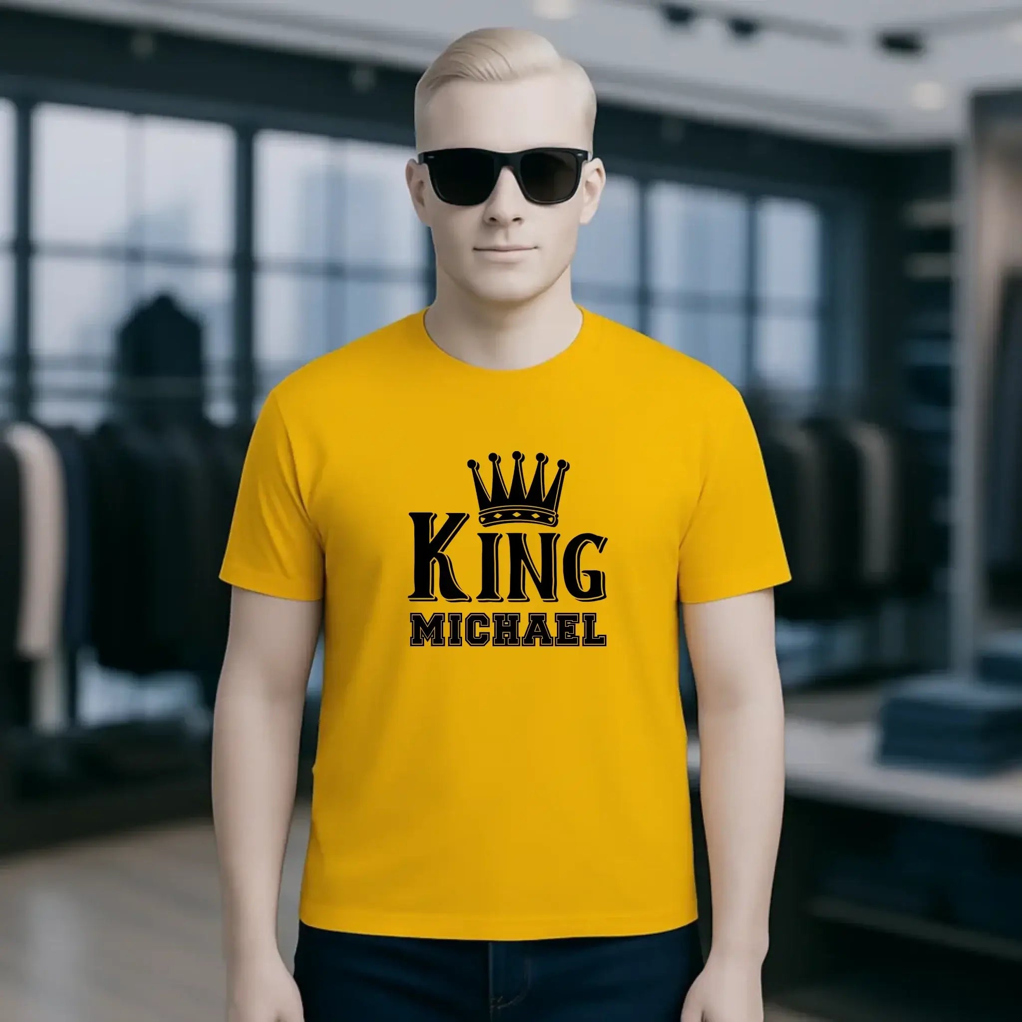 KING + WUNSCHNAME • Unisex Premium T-Shirt XS-5XL aus Bio-Baumwolle für Damen & Herren • Exklusivdesign • personalisiert