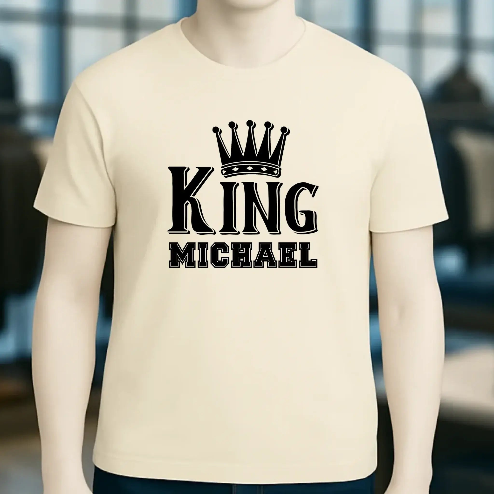 KING + WUNSCHNAME • Unisex Premium T-Shirt XS-5XL aus Bio-Baumwolle für Damen & Herren • Exklusivdesign • personalisiert