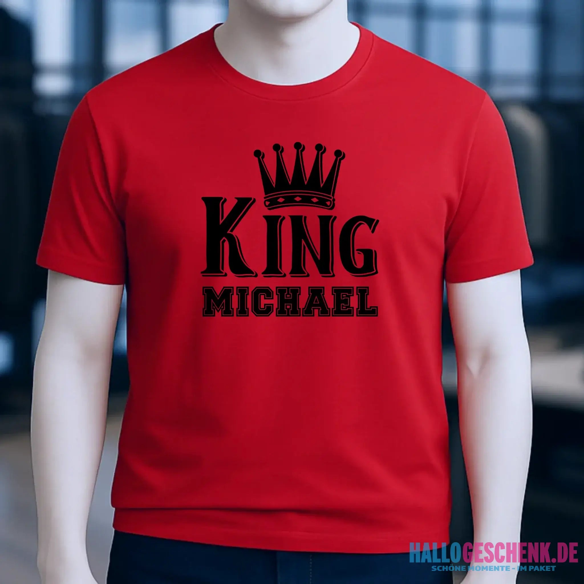 KING + WUNSCHNAME • Unisex Premium T-Shirt XS-5XL aus Bio-Baumwolle für Damen & Herren • Exklusivdesign • personalisiert
