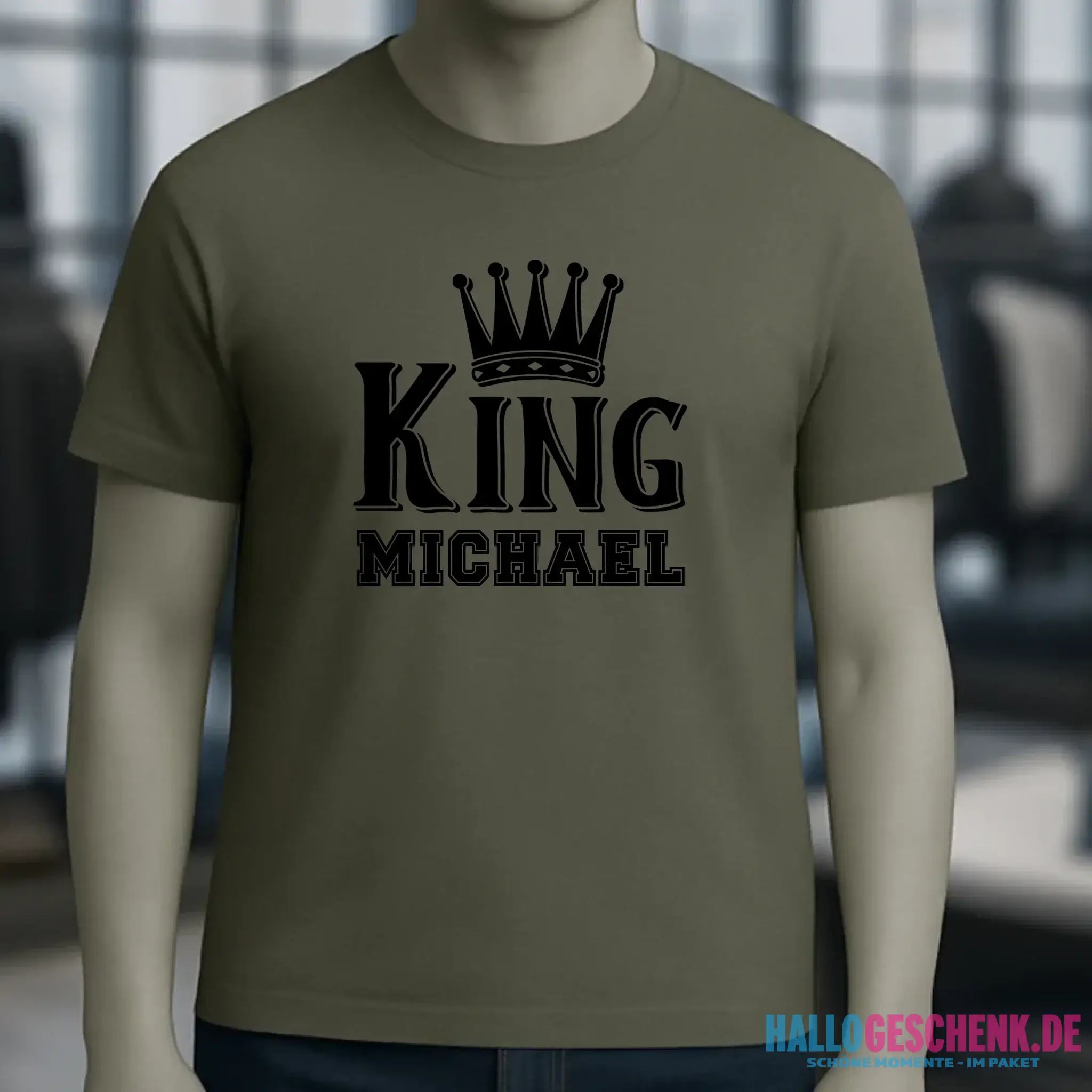 KING + WUNSCHNAME • Unisex Premium T-Shirt XS-5XL aus Bio-Baumwolle für Damen & Herren • Exklusivdesign • personalisiert