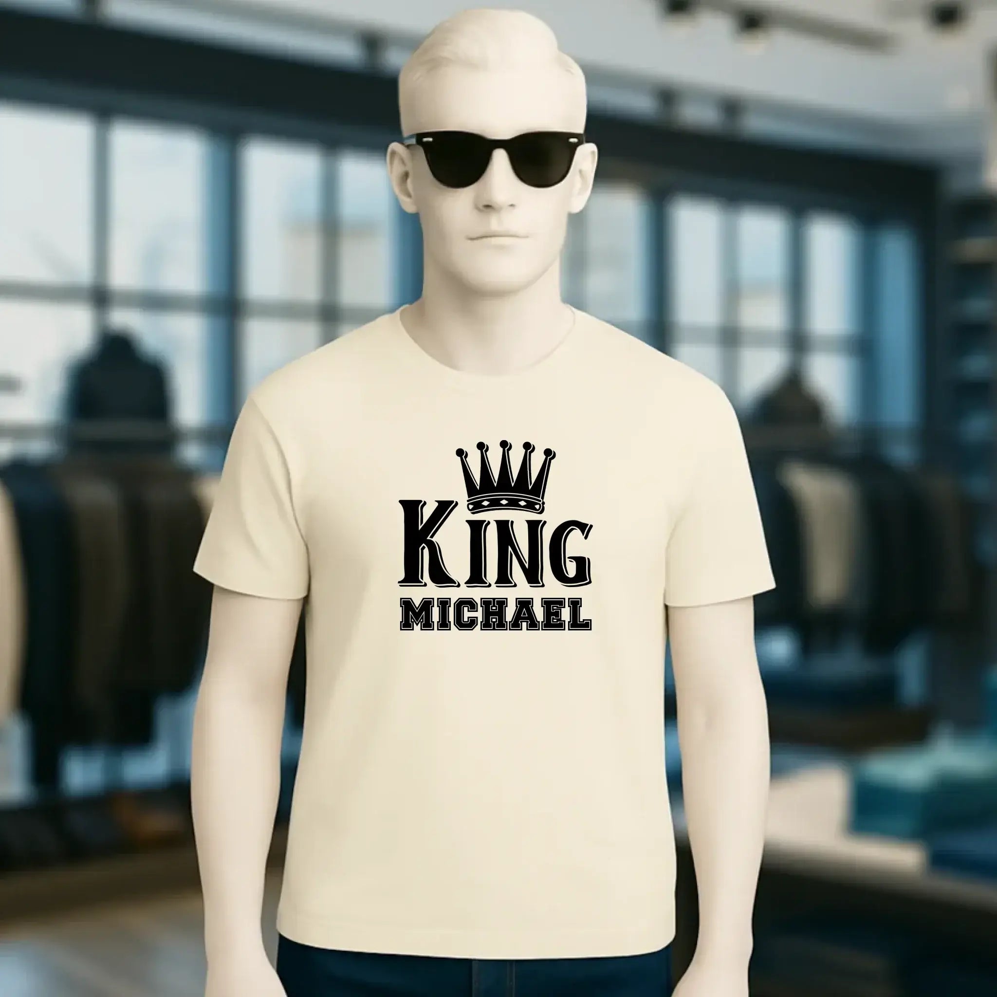 KING + WUNSCHNAME • Unisex Premium T-Shirt XS-5XL aus Bio-Baumwolle für Damen & Herren • Exklusivdesign • personalisiert