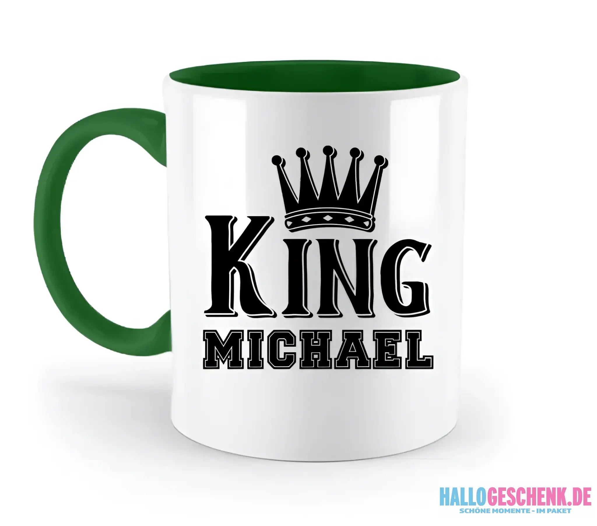 KING + WUNSCHNAME • zweifarbige Tasse • Exklusivdesign • personalisiert