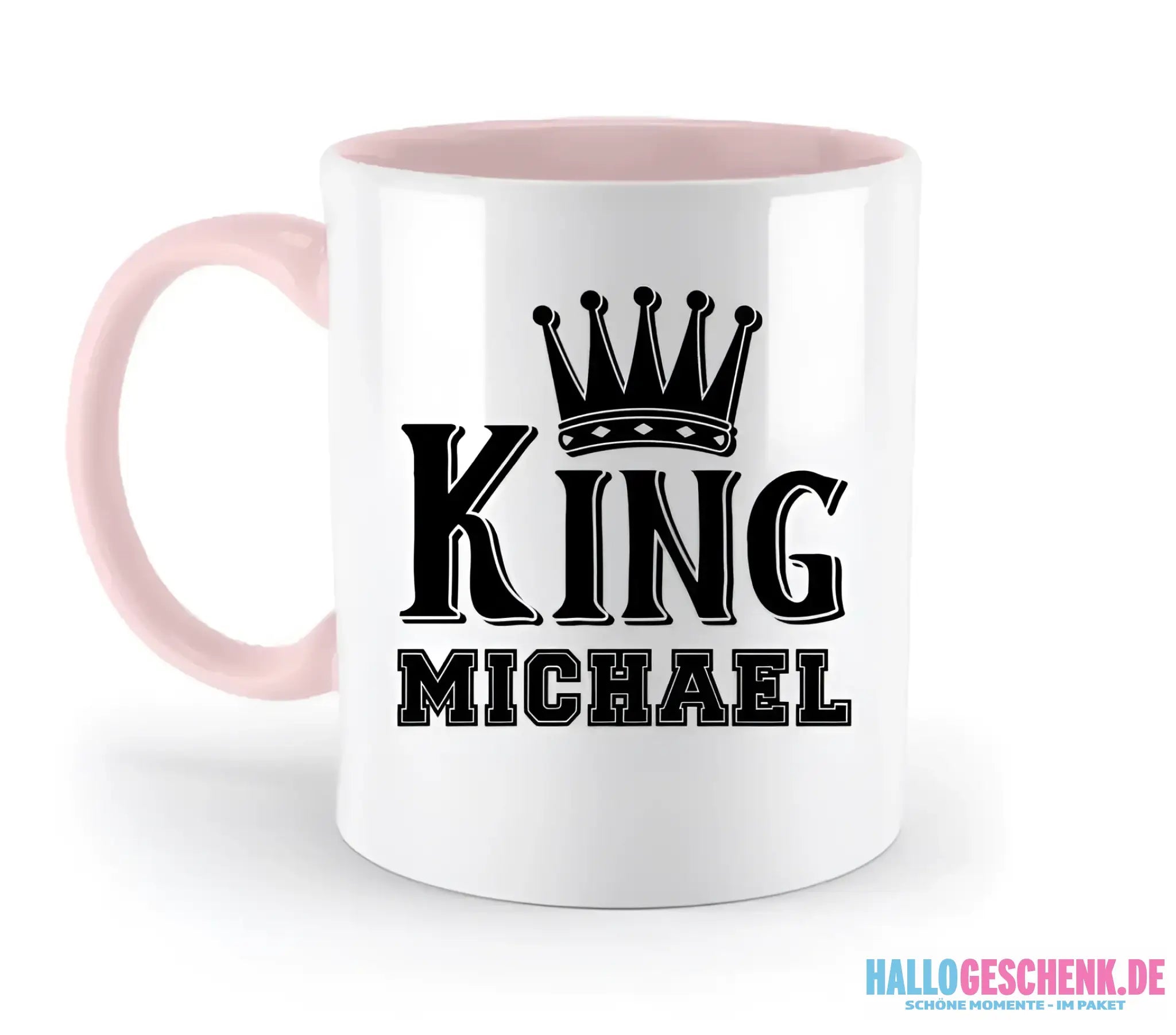 KING + WUNSCHNAME • zweifarbige Tasse • Exklusivdesign • personalisiert