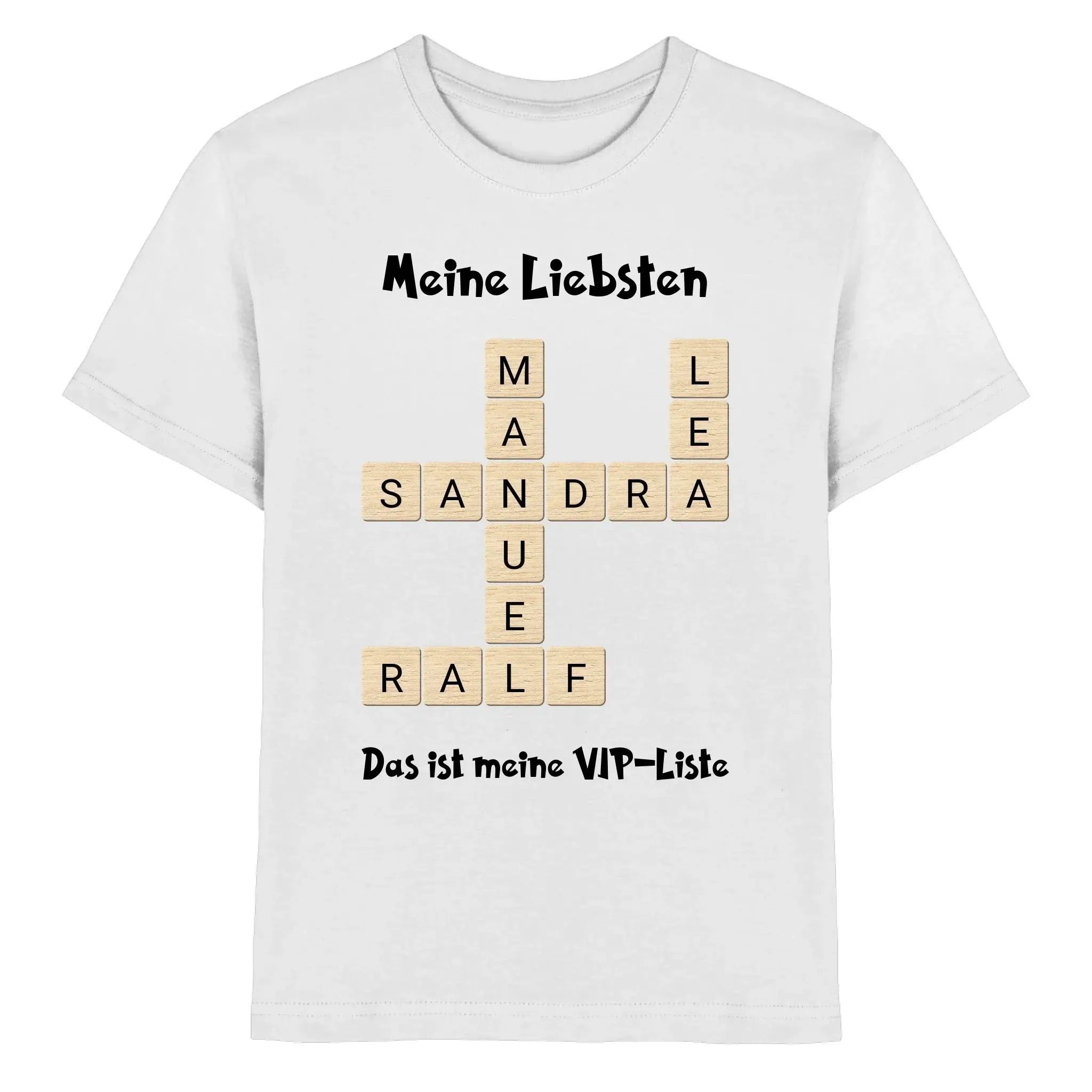 Kreuzwort-Motiv • mehrere Artikel • ’Statement-Collection’ • Wunschtext • Mein Motiv - Premium Kinder T-Shirt / White