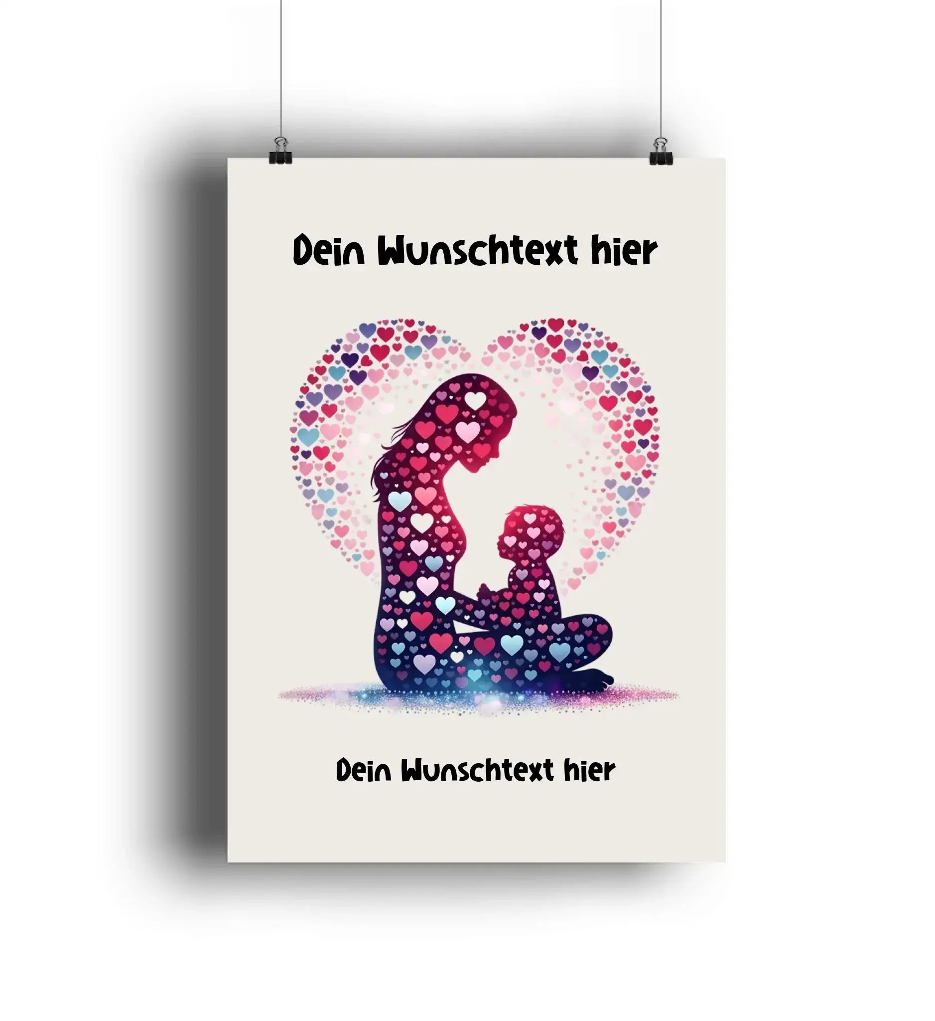 Lache Liebe Lebe • mehrere Artikel • ’Statement-Collection’ • Wunschtext • Mein Motiv • Beste Mama - POSTER / 4C-Print