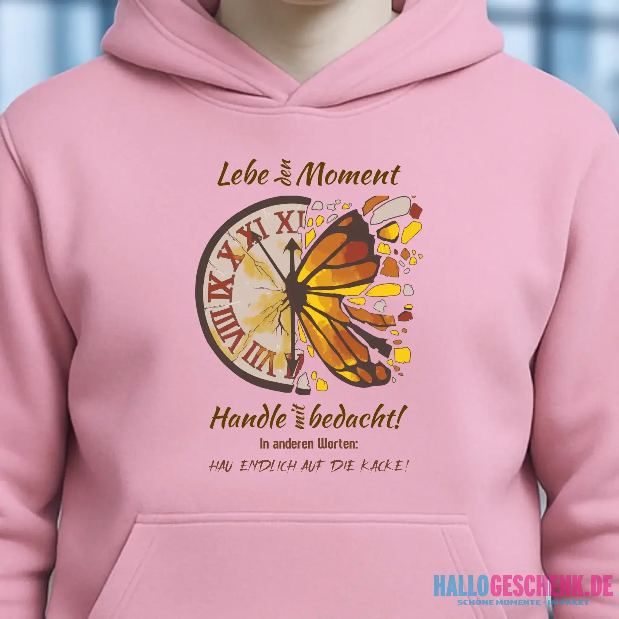 Lebe den Moment • Unisex Premium Hoodie XS-5XL aus Bio-Baumwolle für Damen & Herren • Exklusivdesign • personalisiert