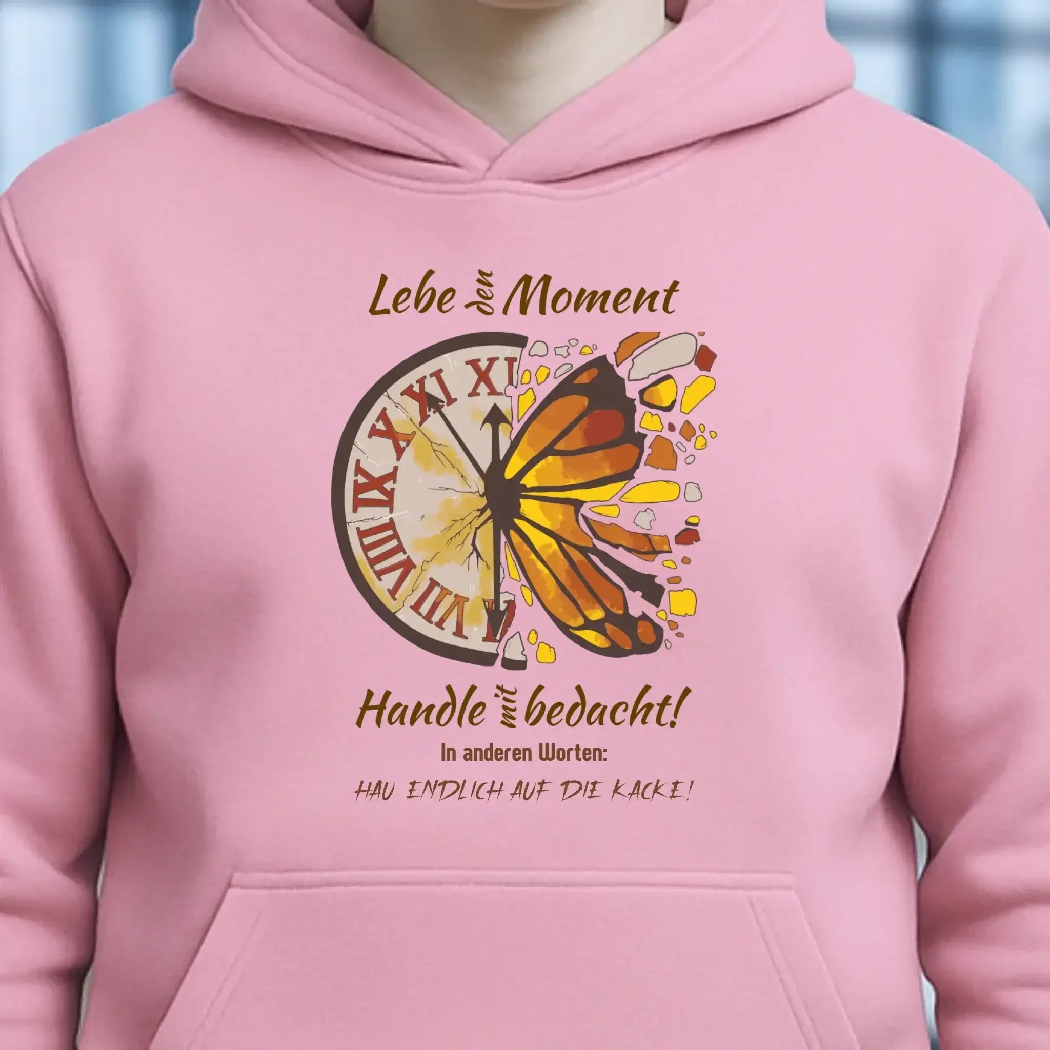 Lebe den Moment • Unisex Premium Hoodie XS-5XL aus Bio-Baumwolle für Damen & Herren • Exklusivdesign • personalisiert